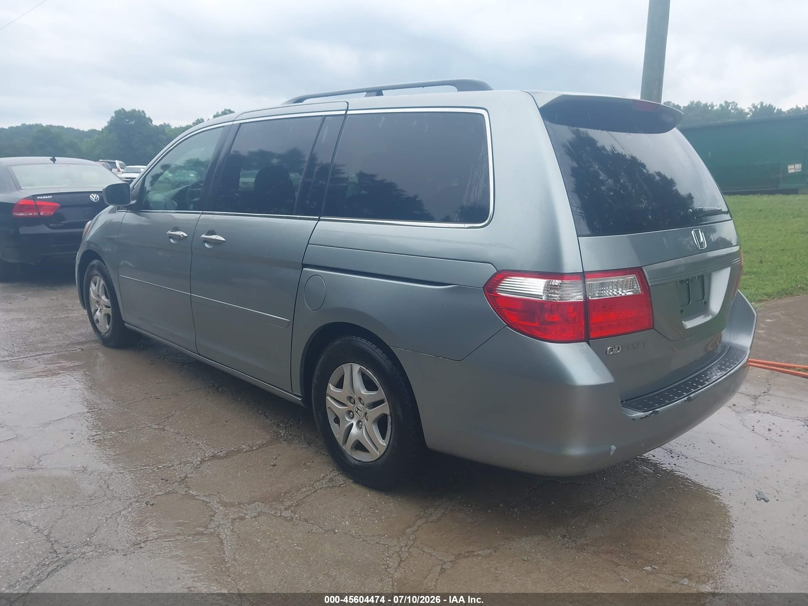 2007 Honda Odyssey Ex-l Silver vin: 5FNRL38727B110013