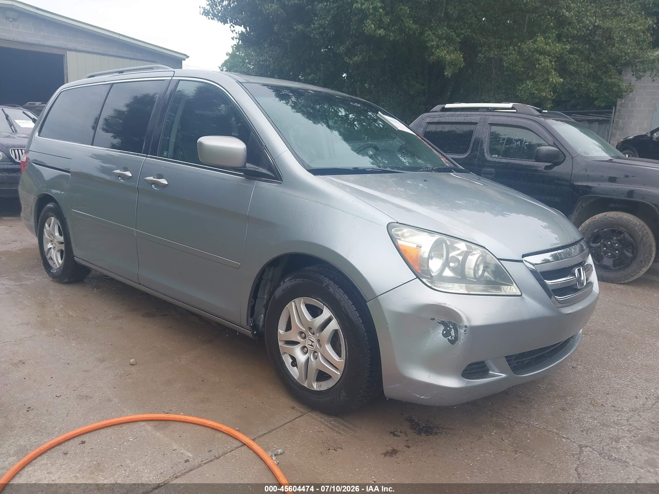2007 Honda Odyssey Ex-l Silver vin: 5FNRL38727B110013