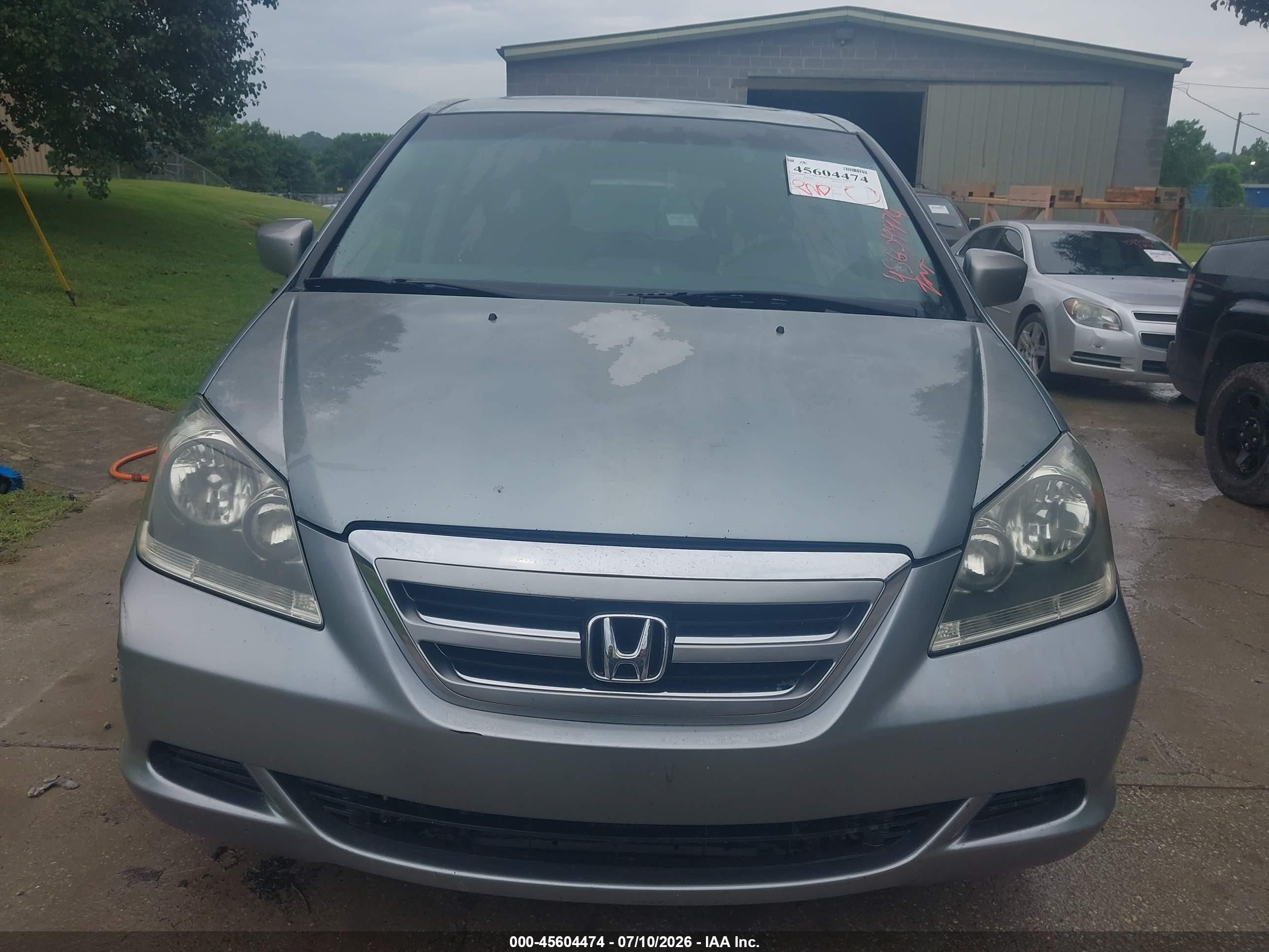 2007 Honda Odyssey Ex-l Silver vin: 5FNRL38727B110013