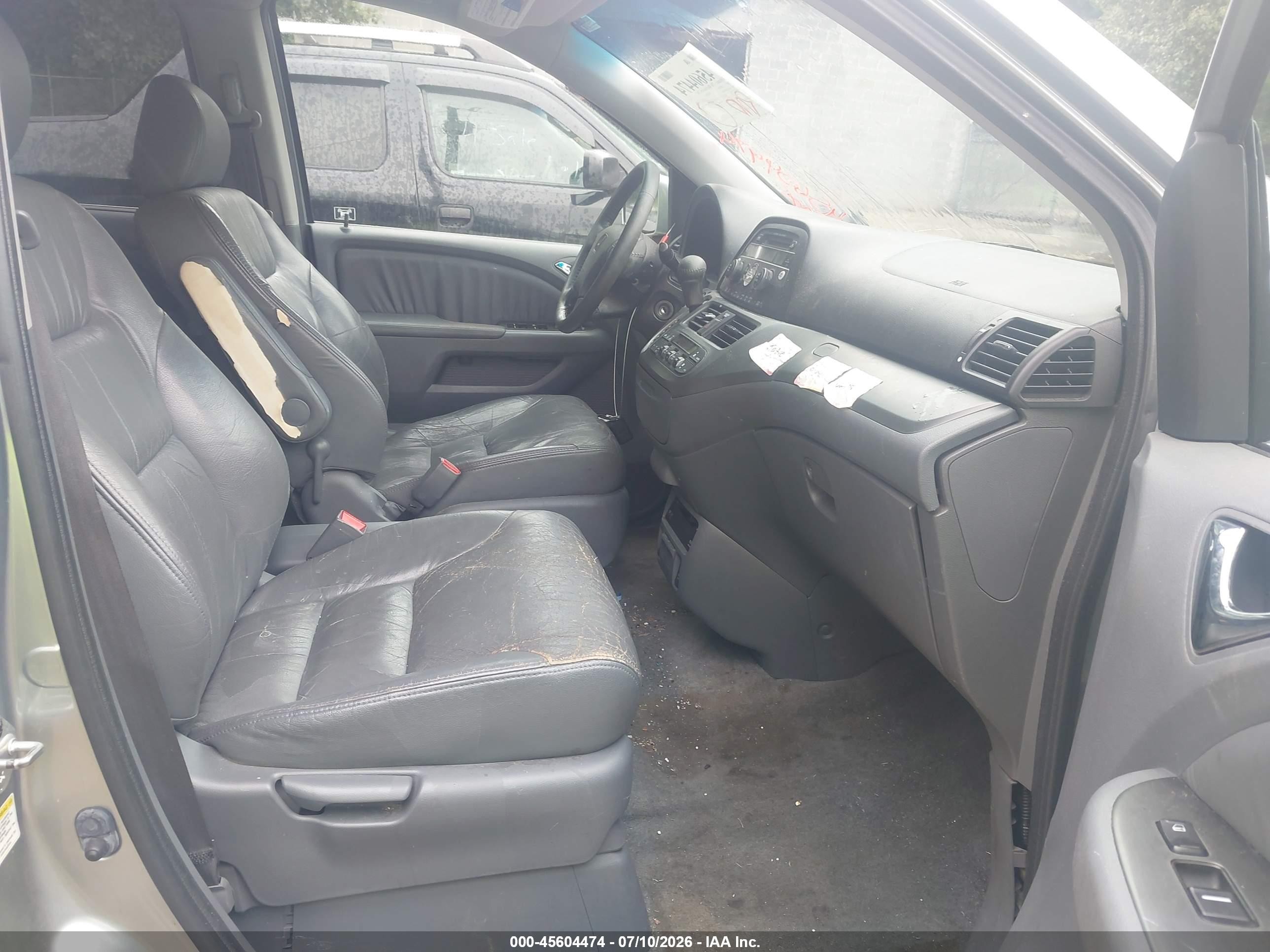 2007 Honda Odyssey Ex-l Silver vin: 5FNRL38727B110013