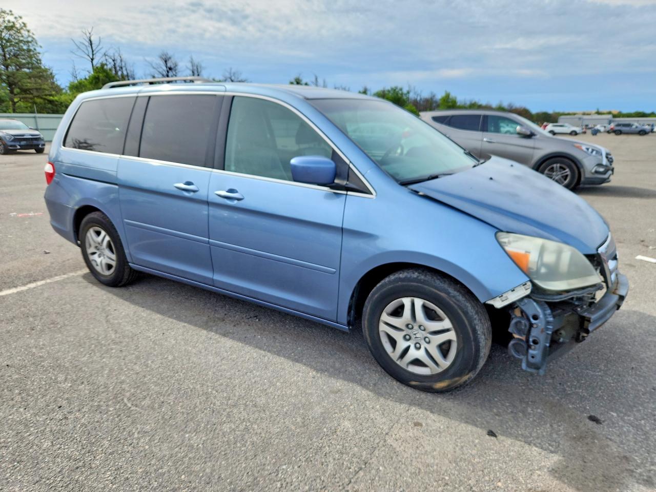 2007 Honda Odyssey Blue vin: 5FNRL38727B116359