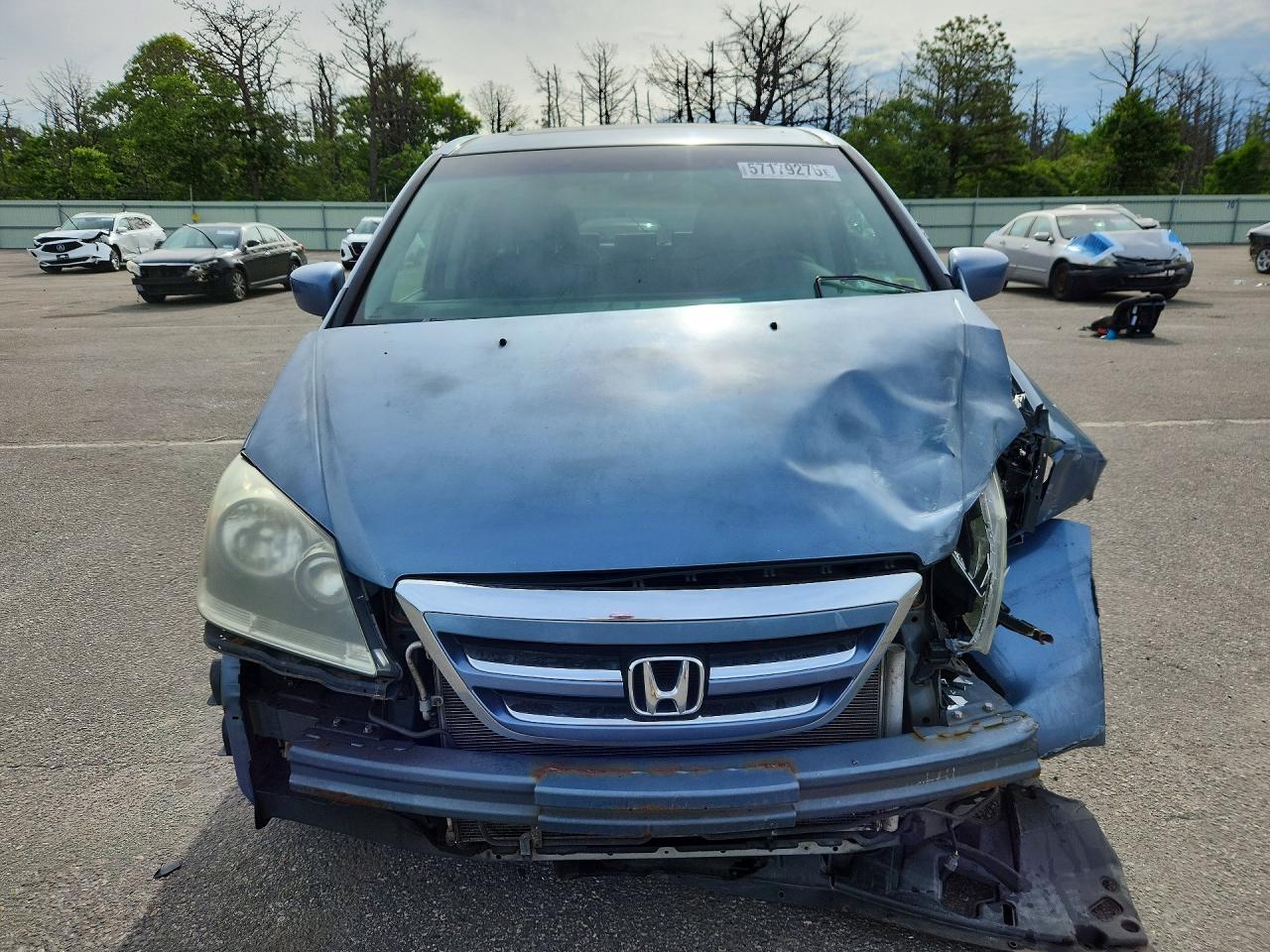 2007 Honda Odyssey Blue vin: 5FNRL38727B116359