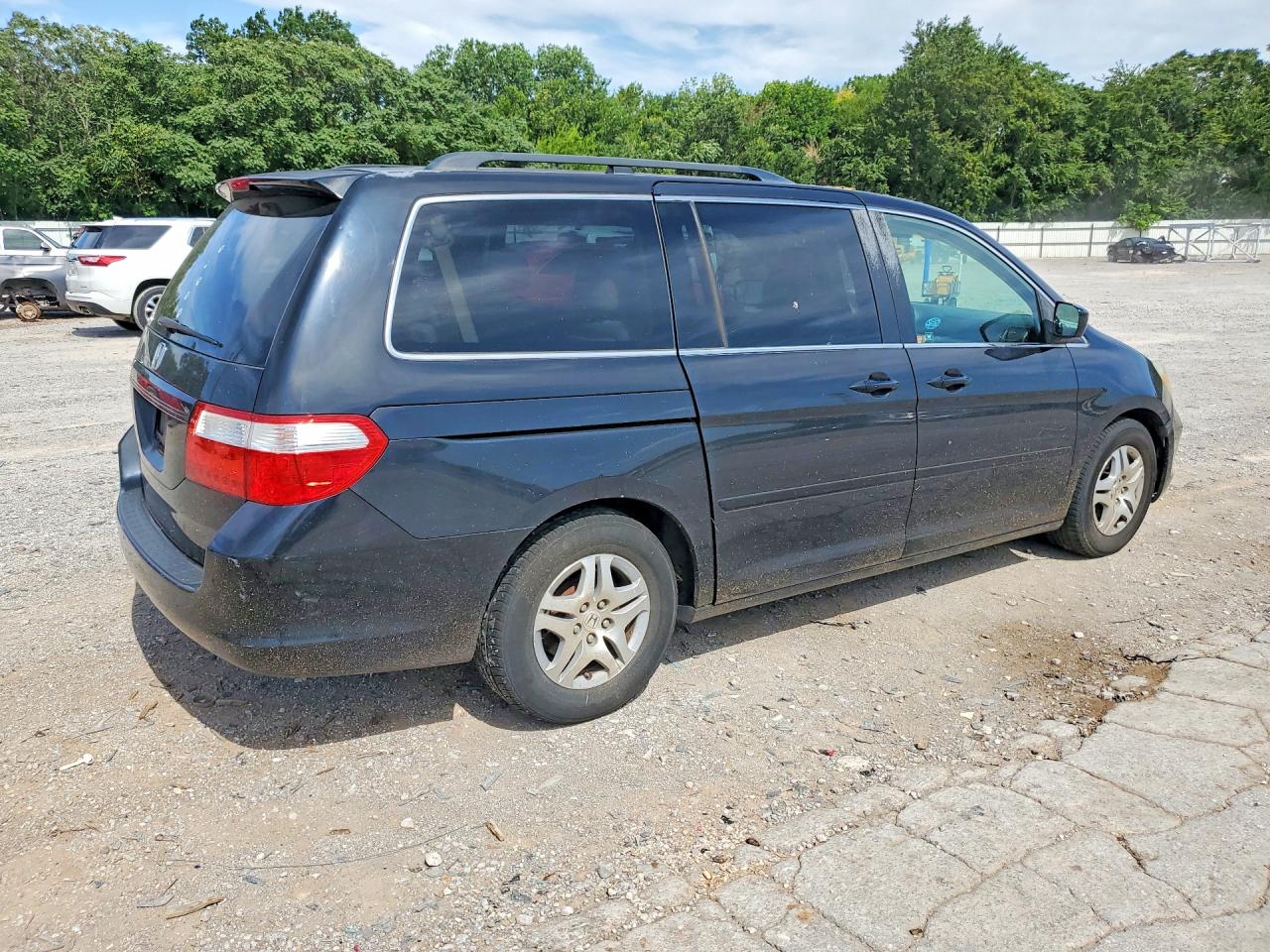 2007 Honda Odyssey Exl Black vin: 5FNRL38727B136207