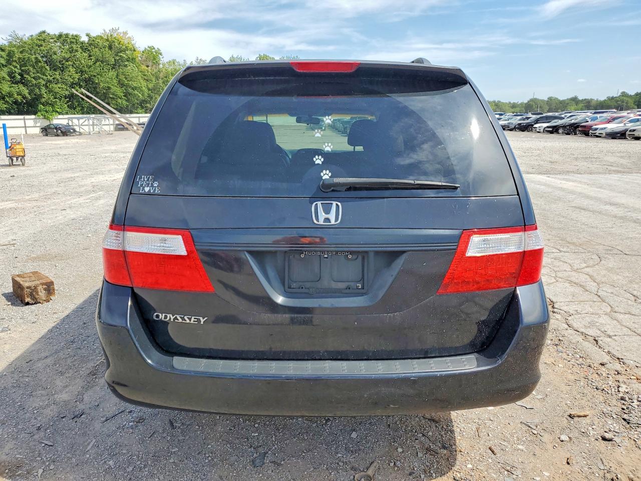 2007 Honda Odyssey Exl Black vin: 5FNRL38727B136207