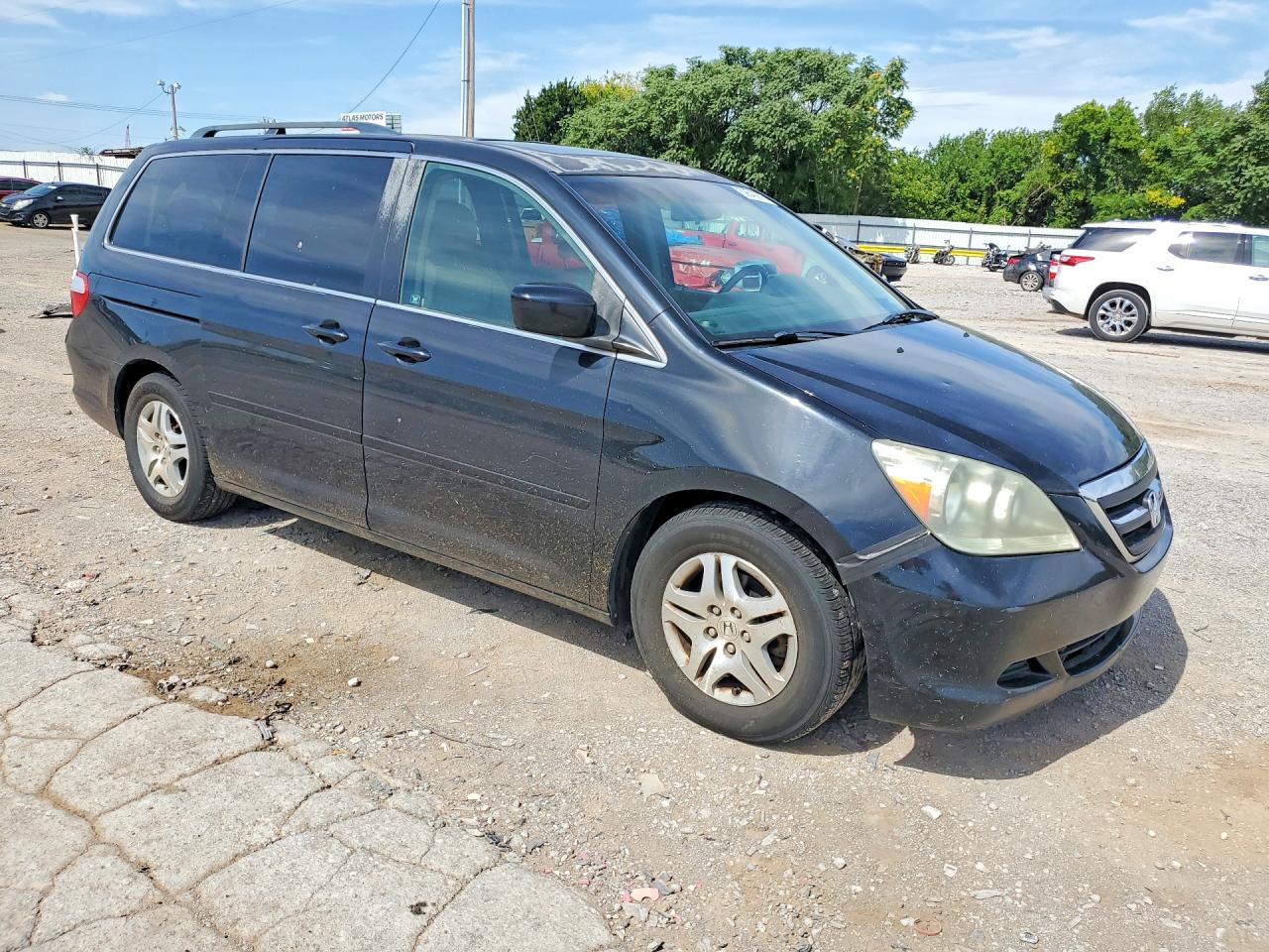 2007 Honda Odyssey Exl Black vin: 5FNRL38727B136207