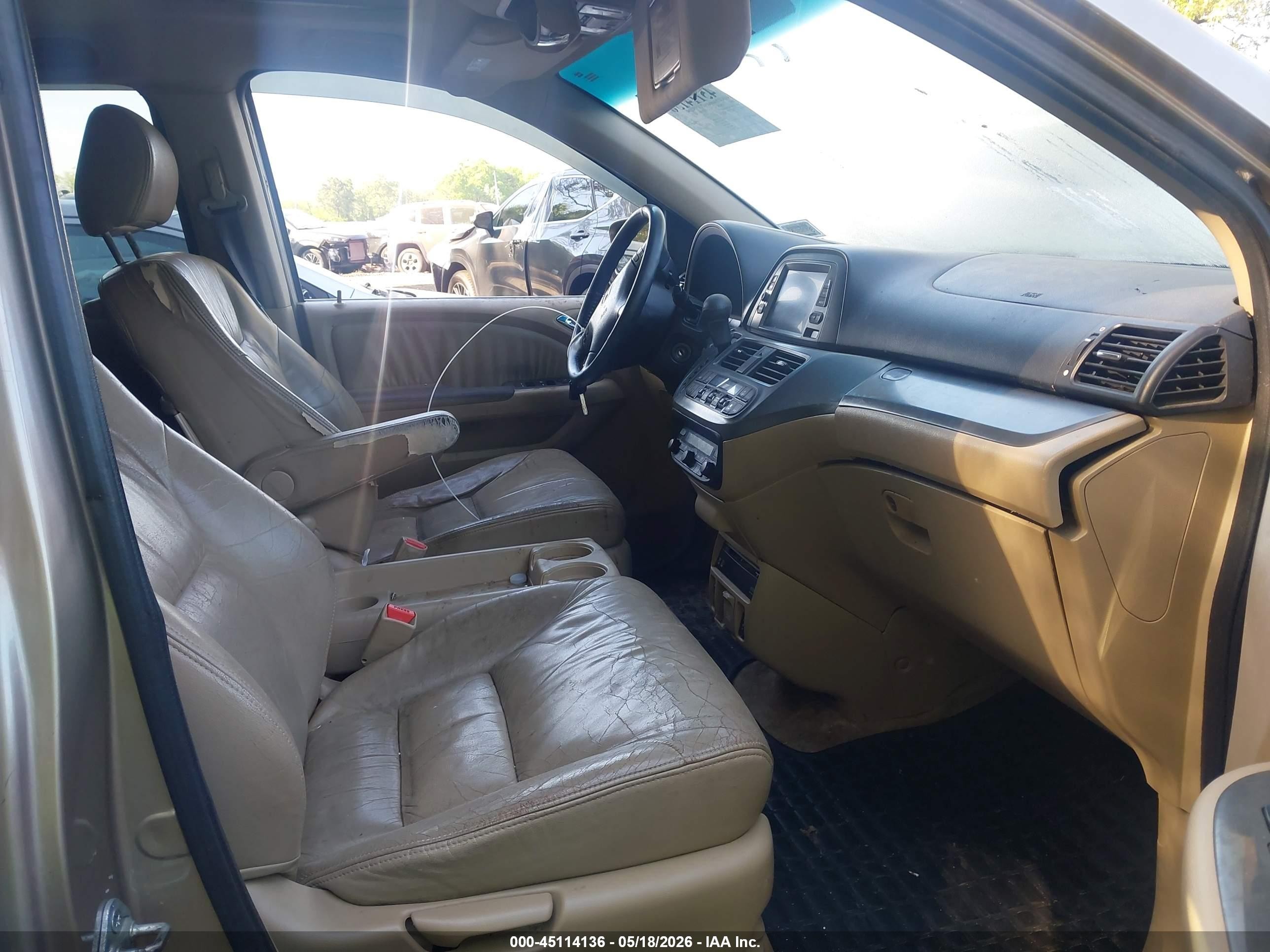 2007 Honda Odyssey Ex-l Gold vin: 5FNRL38727B136448
