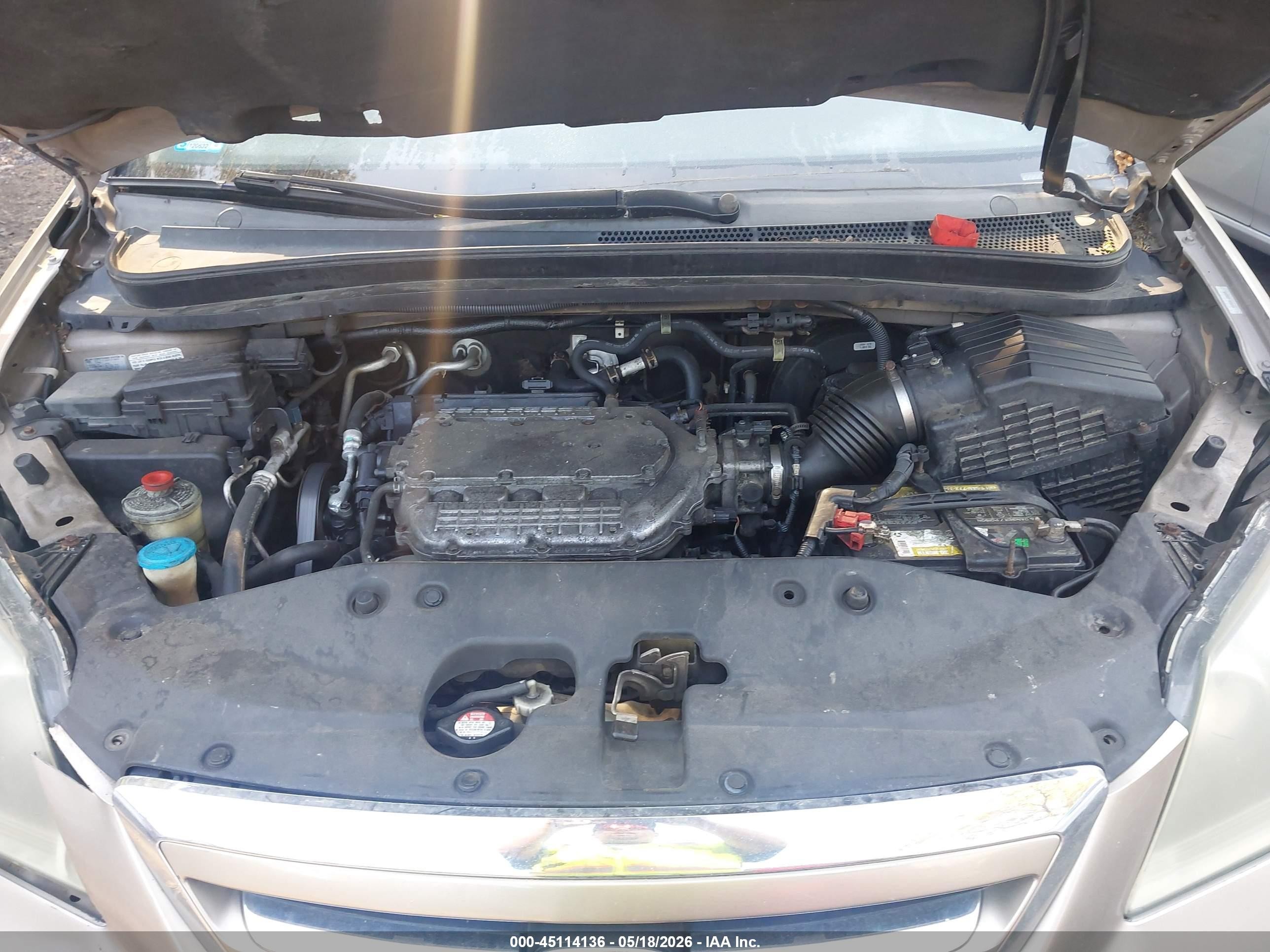 2007 Honda Odyssey Ex-l Gold vin: 5FNRL38727B136448