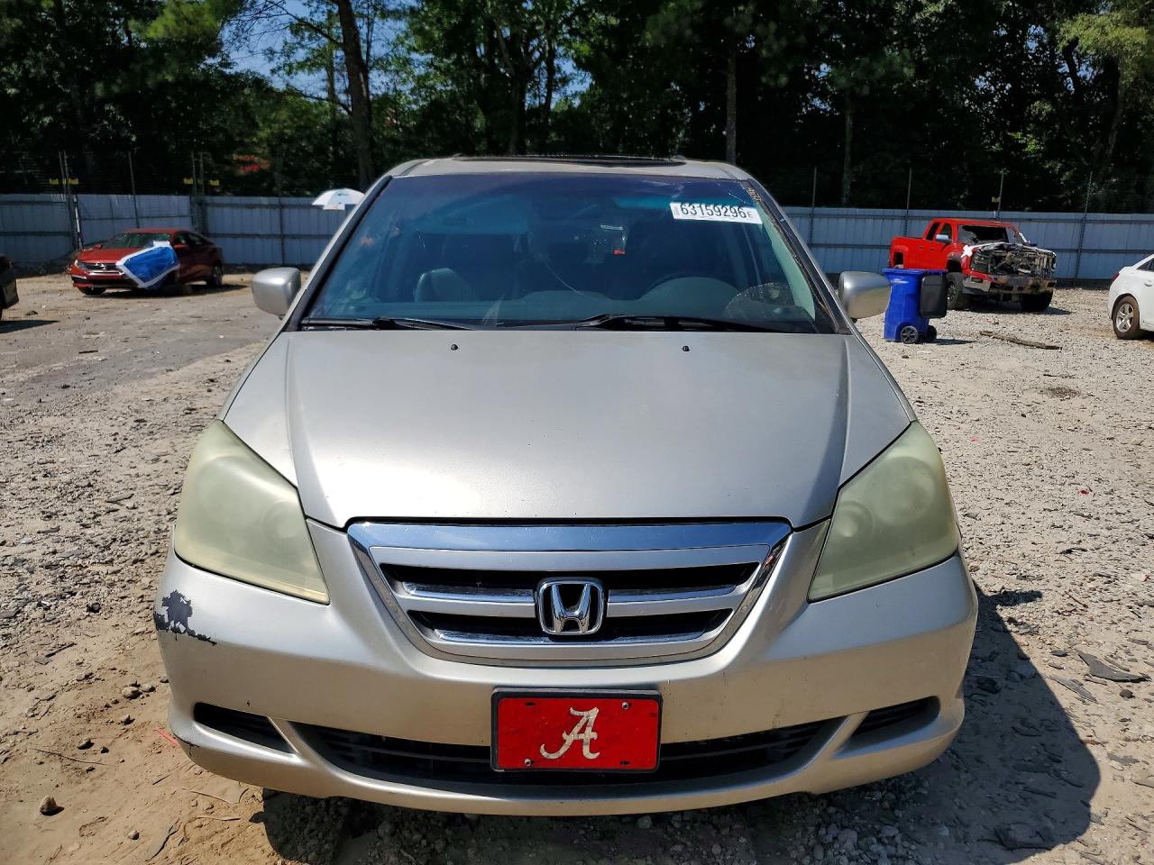 2007 Honda Odyssey Exl Silver vin: 5FNRL38727B434157