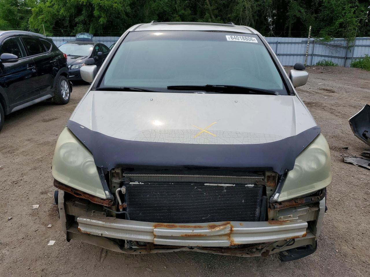 2007 Honda Odyssey Exl Silver vin: 5FNRL38727B507107