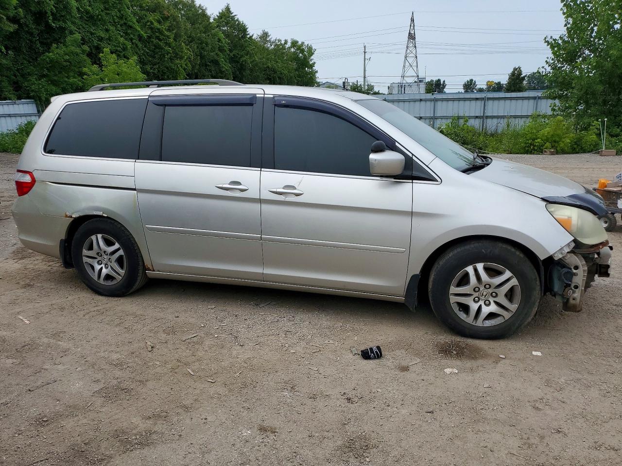 2007 Honda Odyssey Exl Silver vin: 5FNRL38727B507107