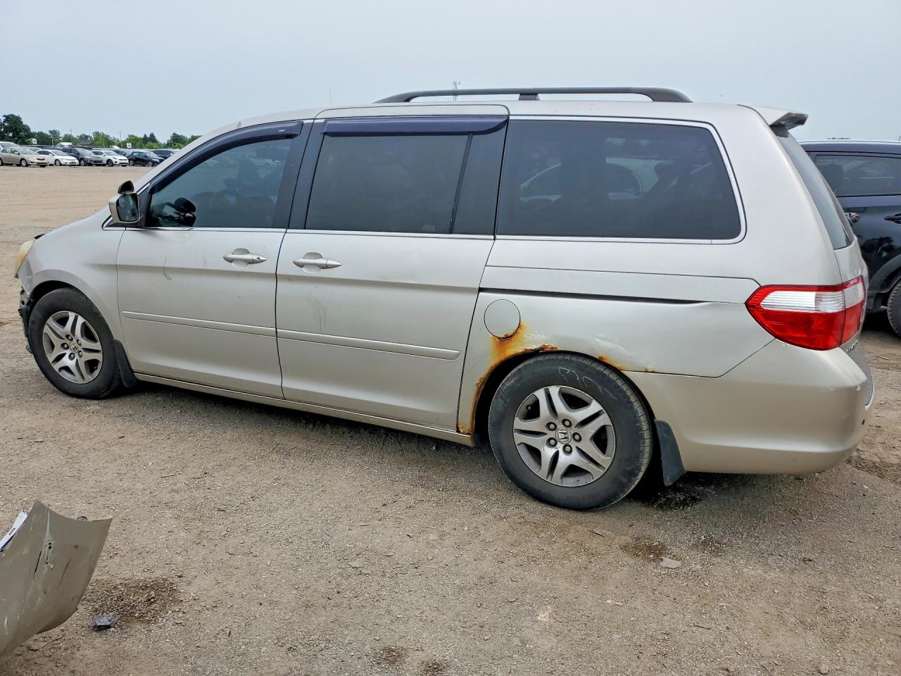 2007 Honda Odyssey Exl Silver vin: 5FNRL38727B507107