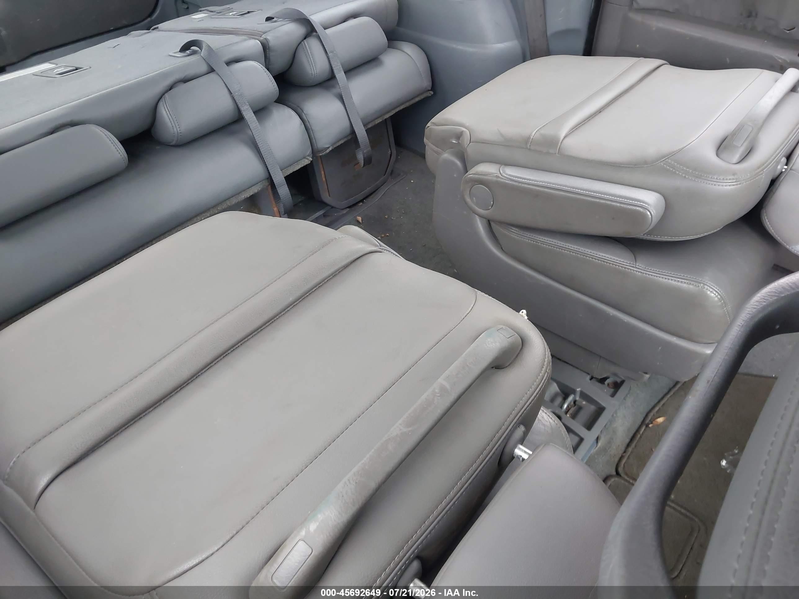 2008 Honda Odyssey Ex-l Blue vin: 5FNRL38728B001701