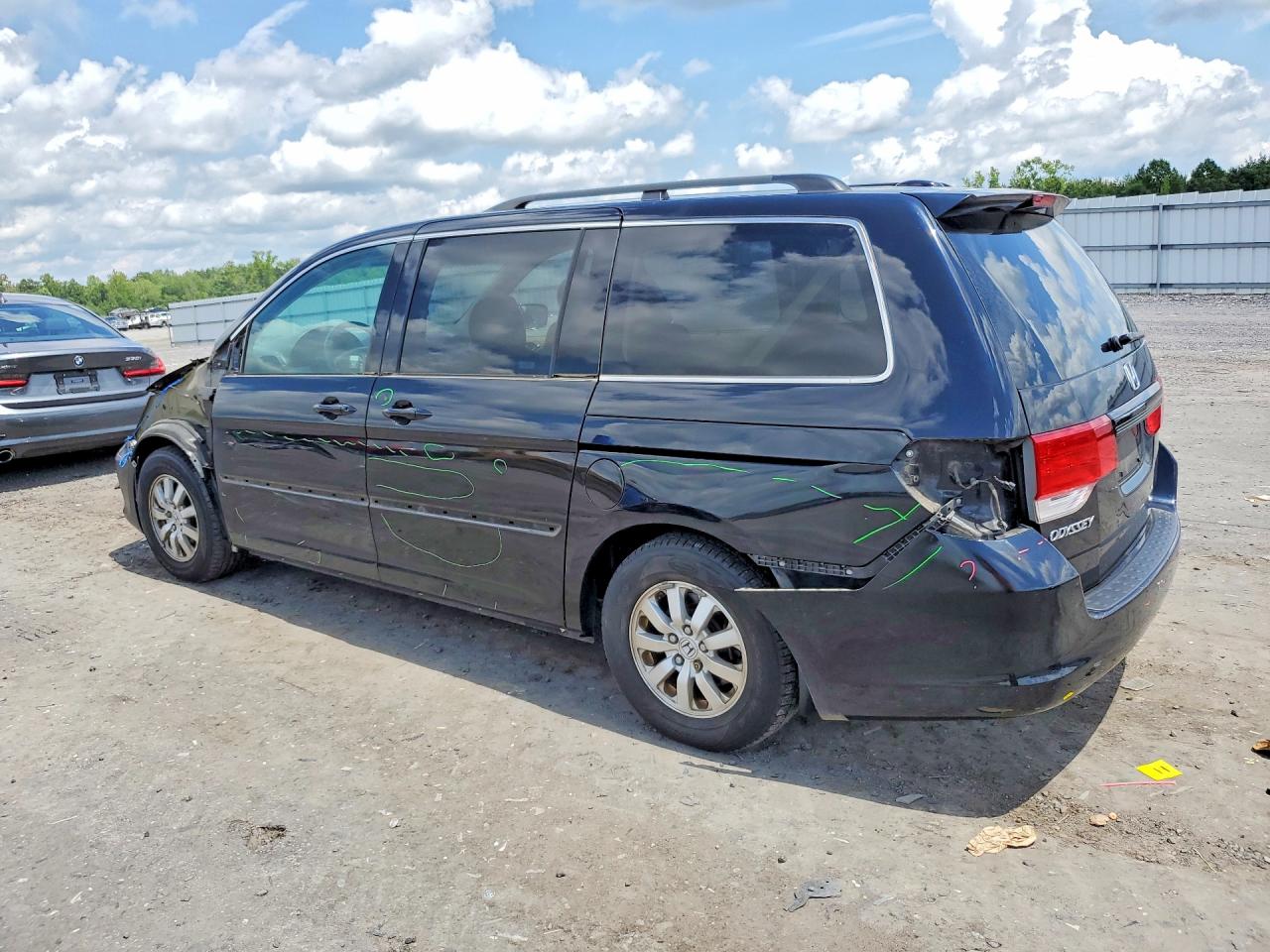 2008 Honda Odyssey Exl Black vin: 5FNRL38728B024783