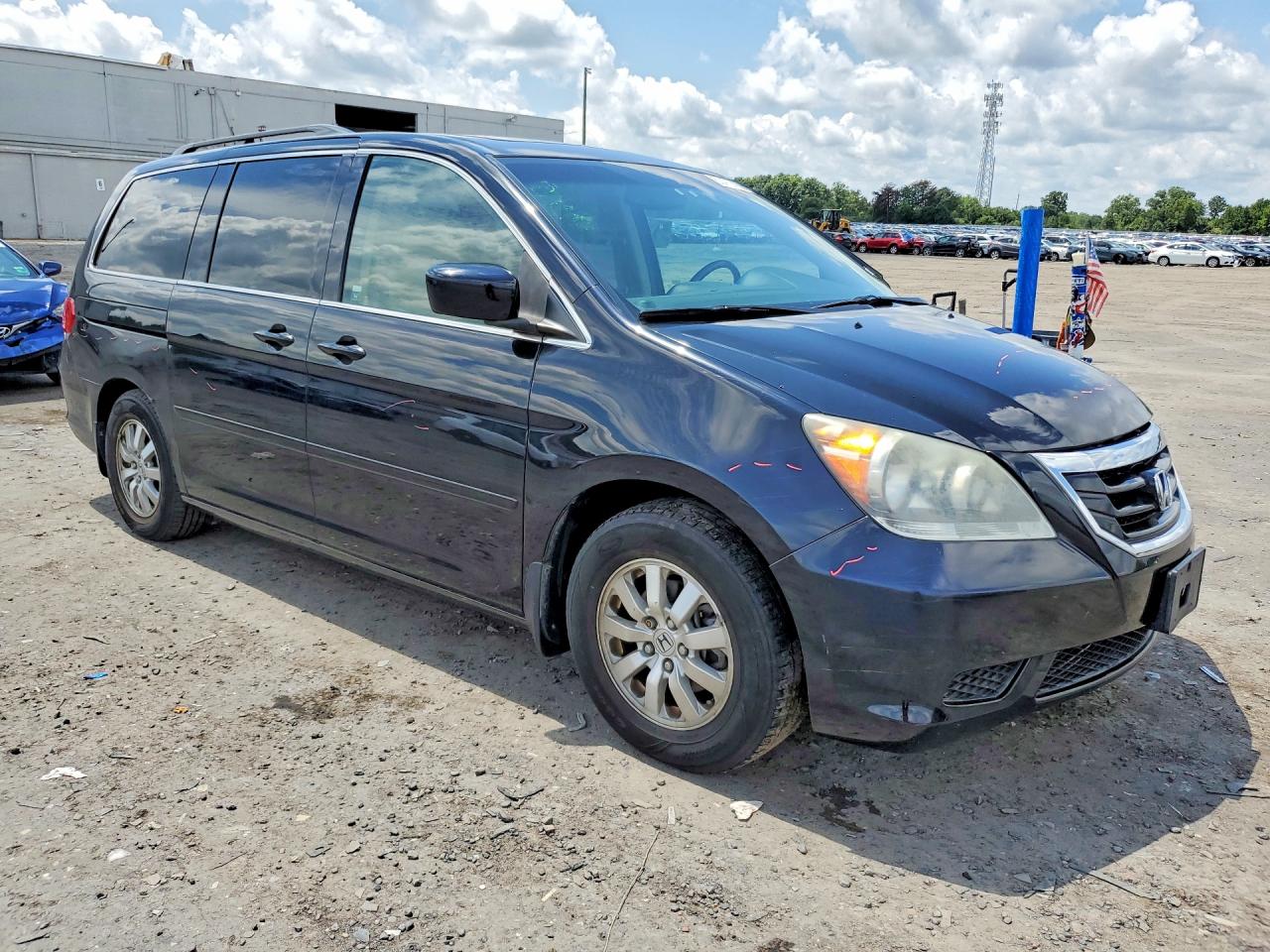 2008 Honda Odyssey Exl Black vin: 5FNRL38728B024783