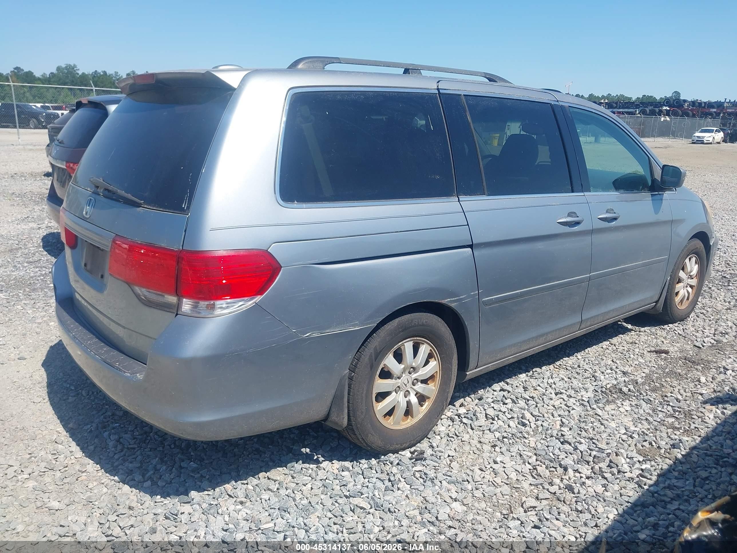 2008 Honda Odyssey Ex-l Silver vin: 5FNRL38728B049649