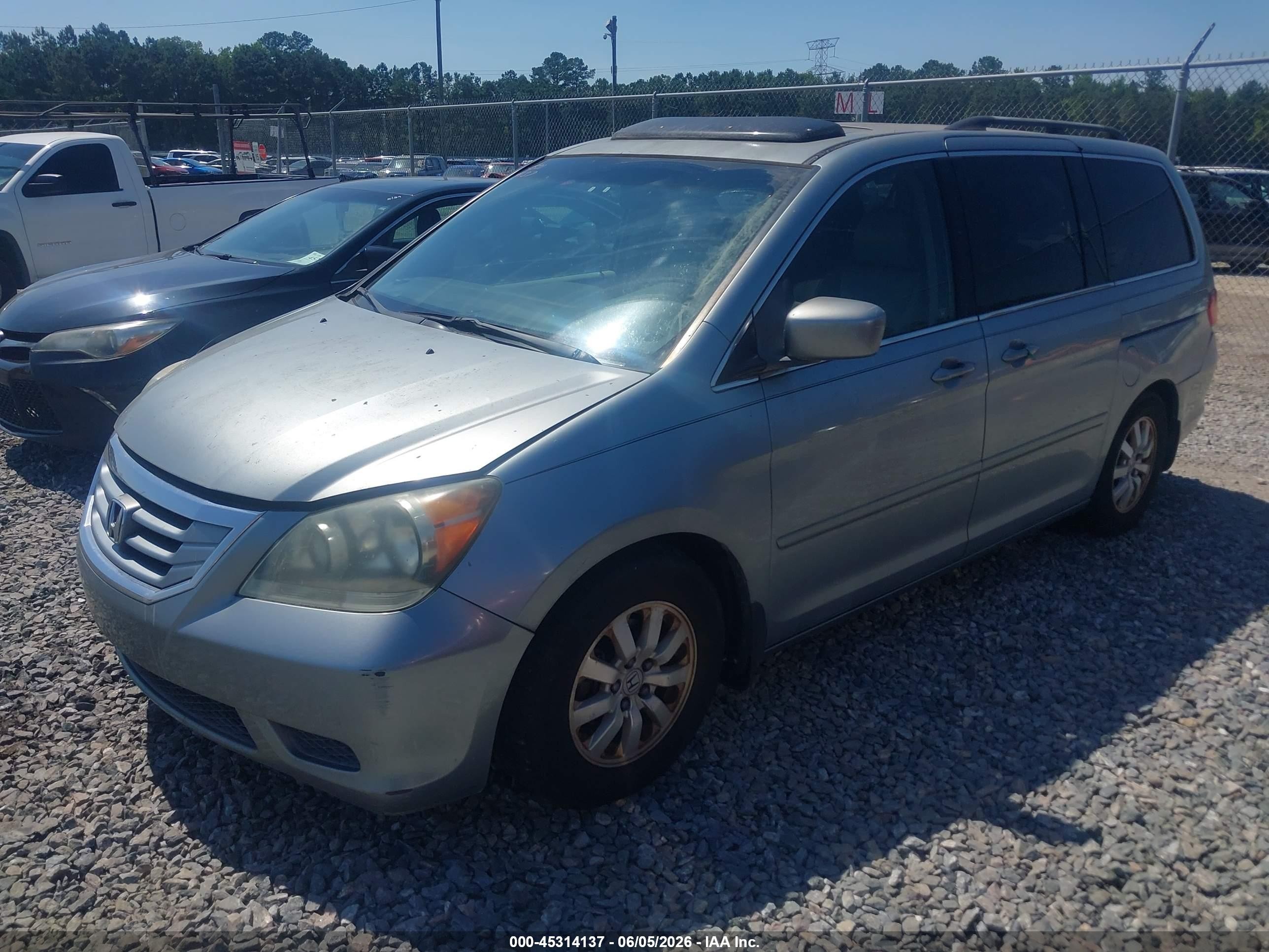 2008 Honda Odyssey Ex-l Silver vin: 5FNRL38728B049649