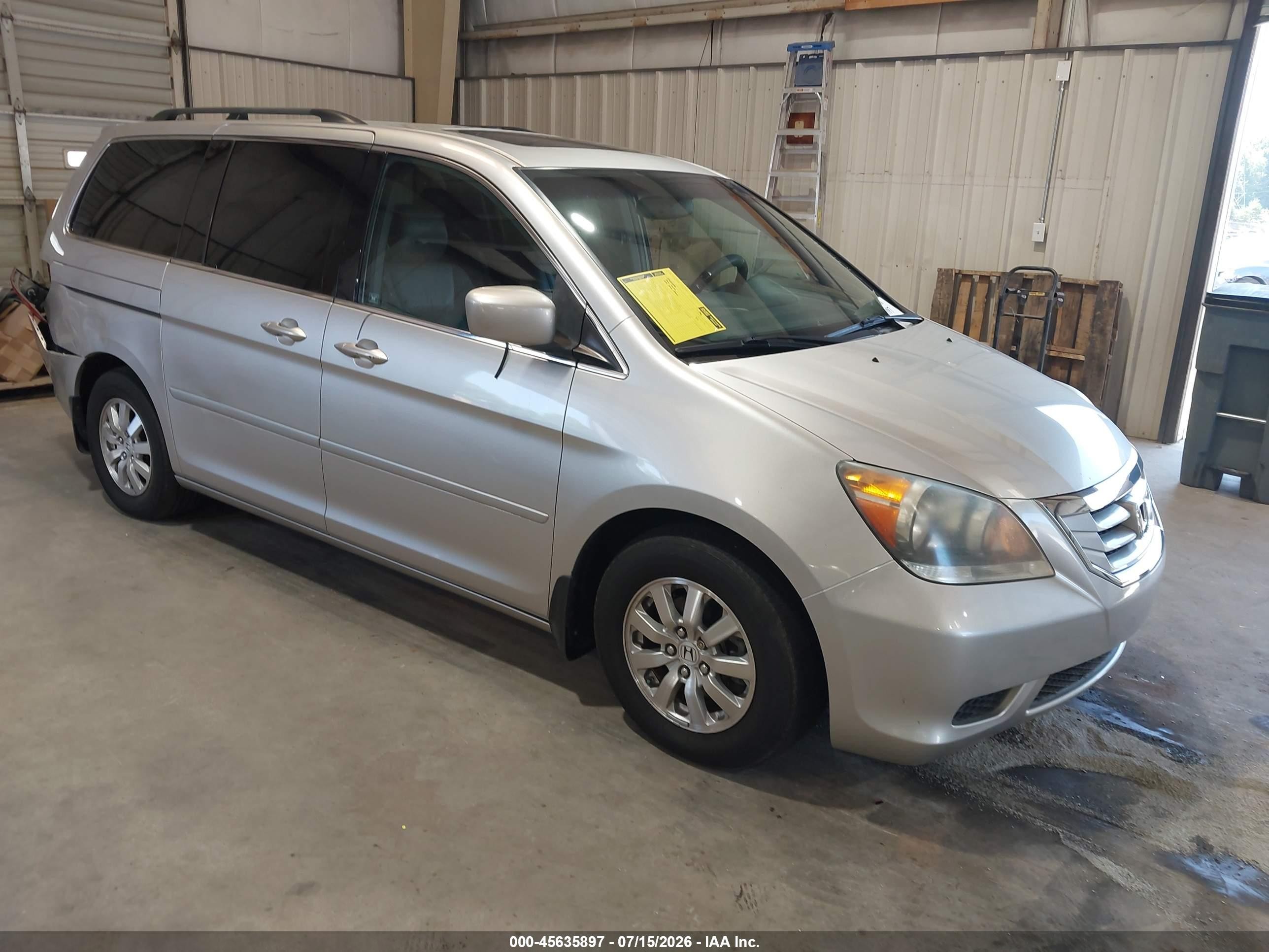 2008 Honda Odyssey Ex-l Silver vin: 5FNRL38728B087351