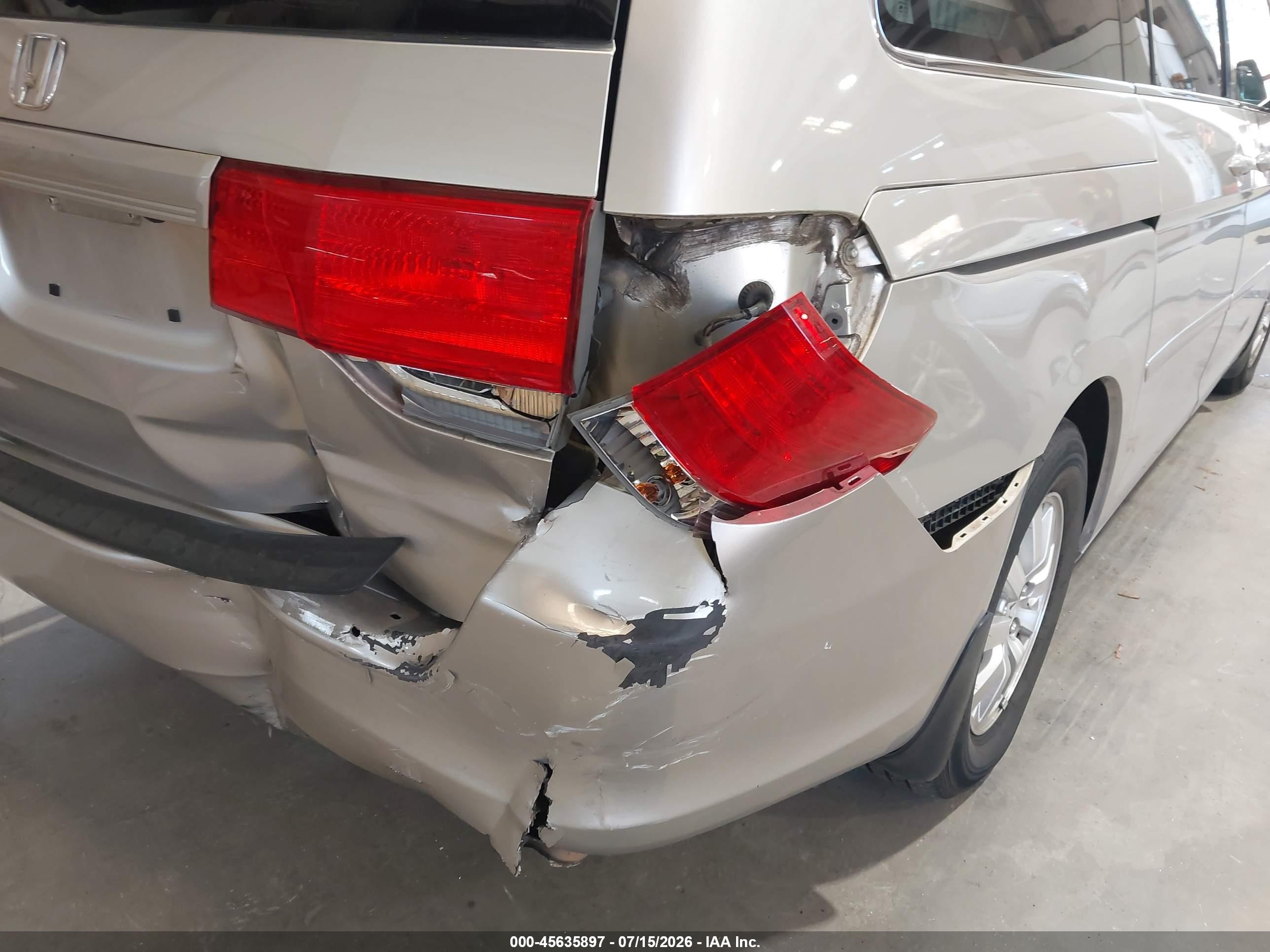 2008 Honda Odyssey Ex-l Silver vin: 5FNRL38728B087351