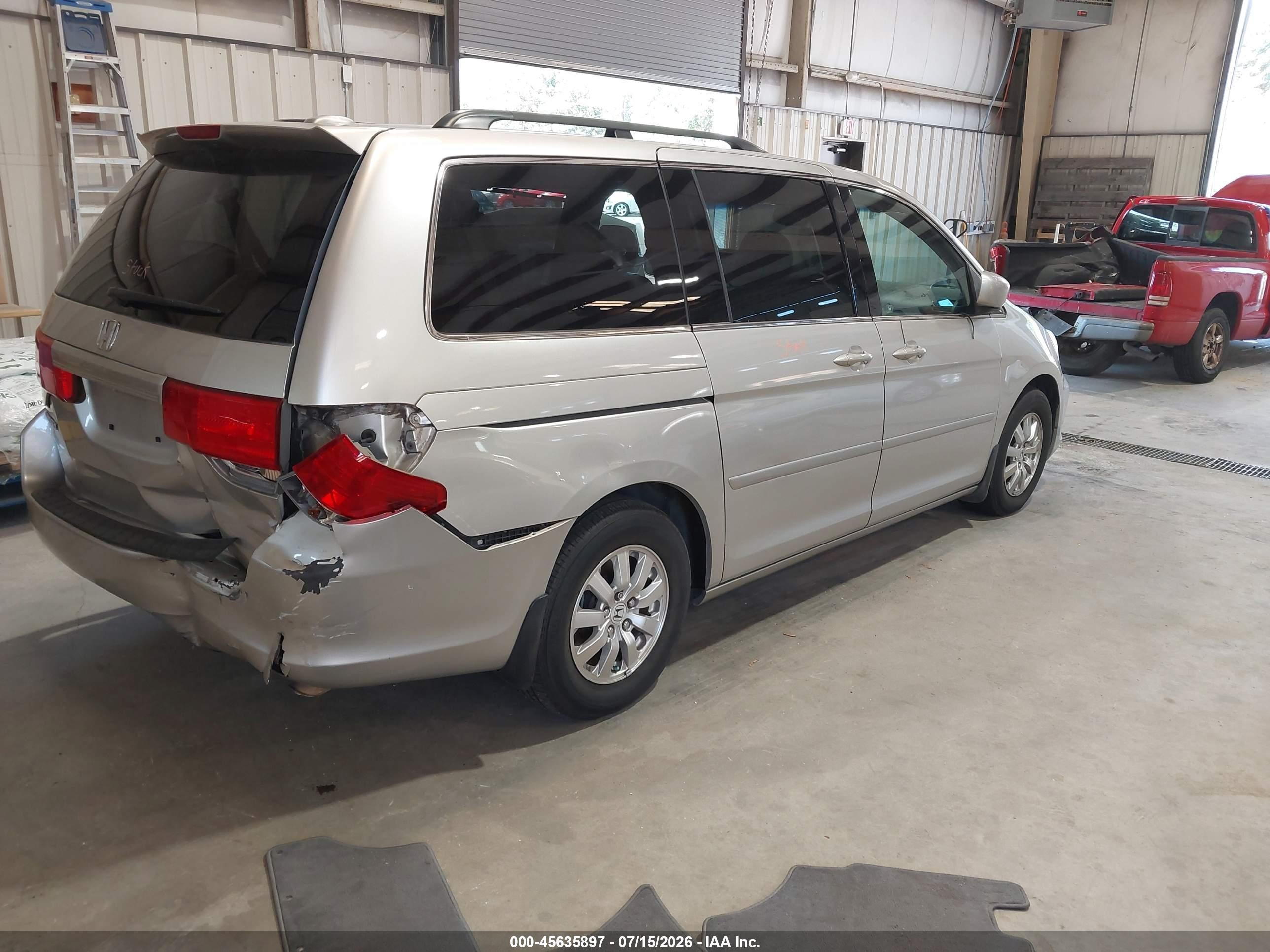 2008 Honda Odyssey Ex-l Silver vin: 5FNRL38728B087351
