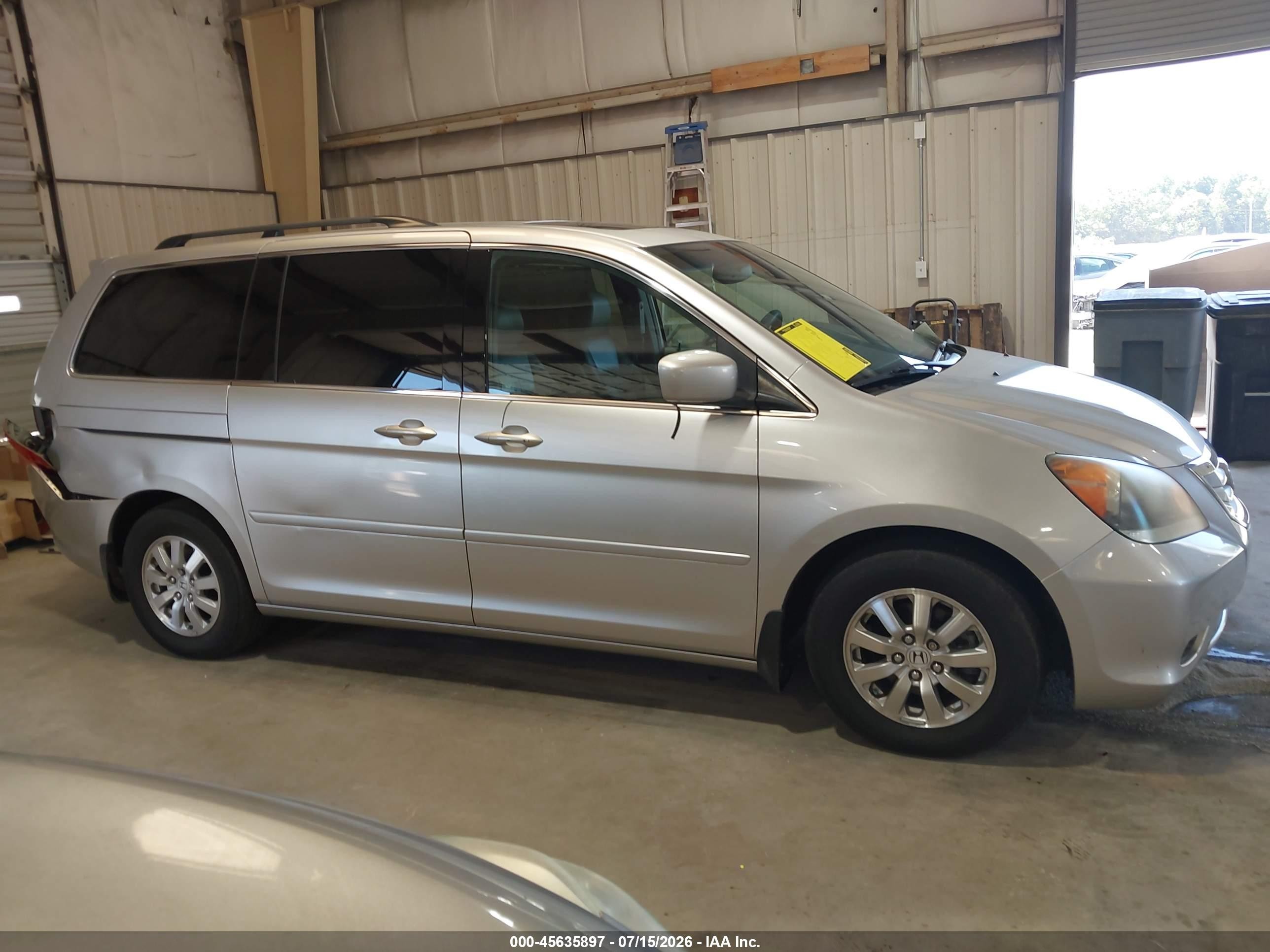 2008 Honda Odyssey Ex-l Silver vin: 5FNRL38728B087351