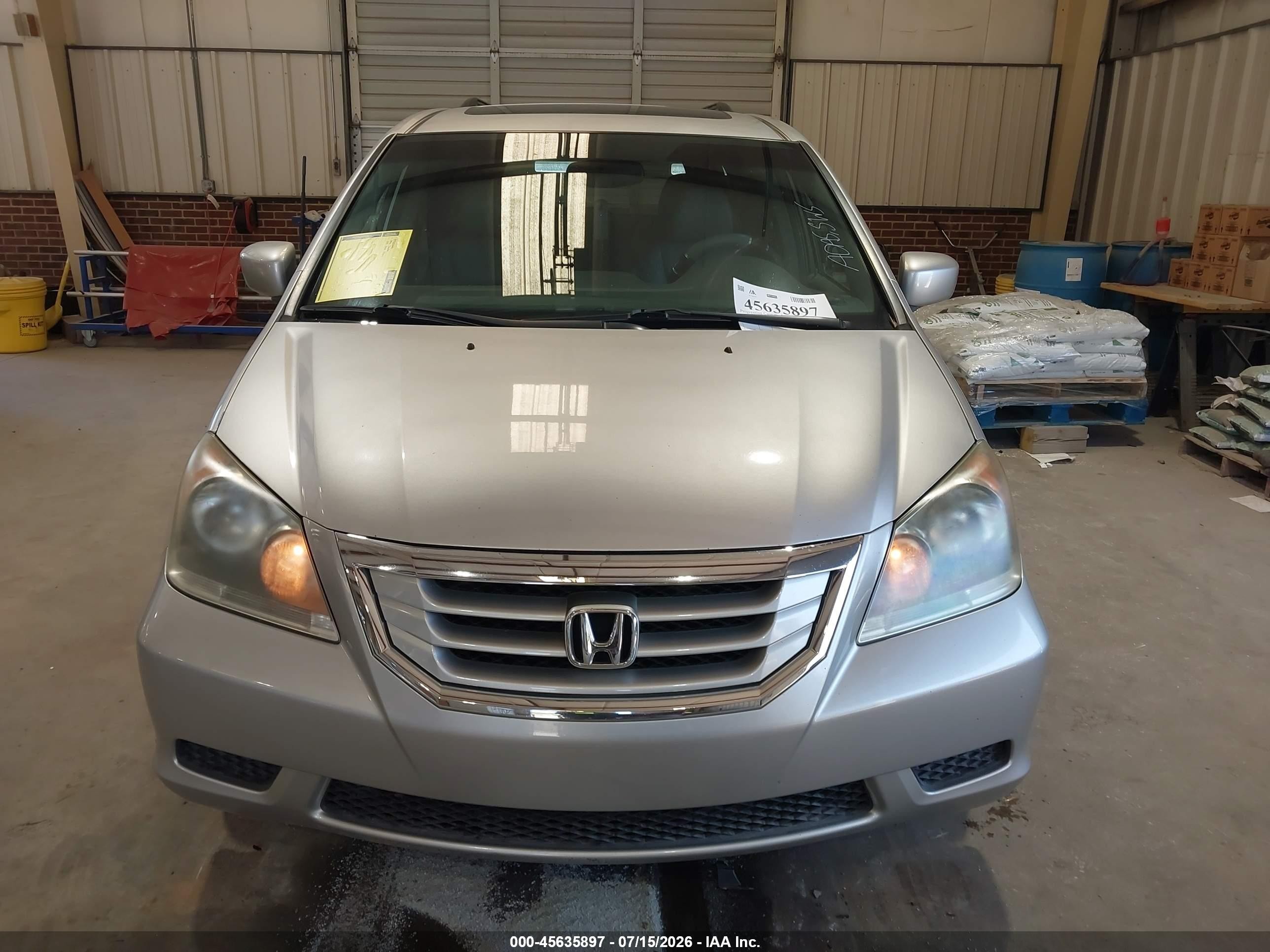 2008 Honda Odyssey Ex-l Silver vin: 5FNRL38728B087351