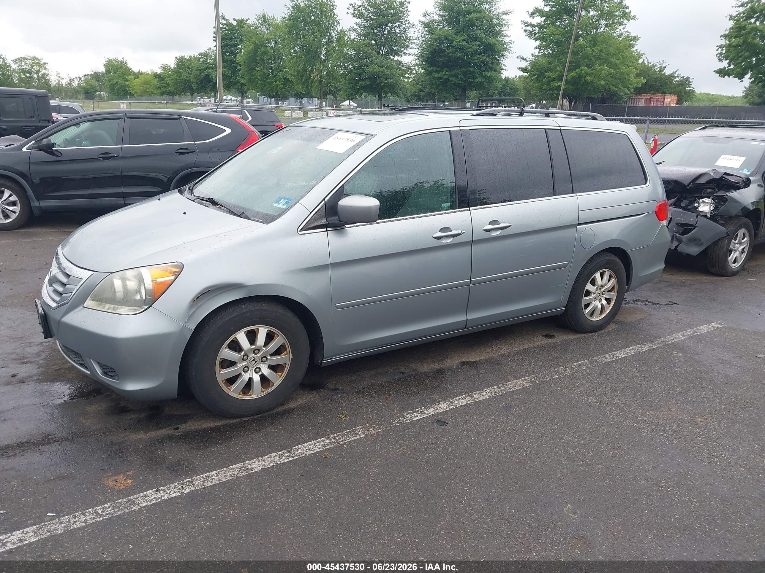 2008 Honda Odyssey Ex-l Light Blue vin: 5FNRL38728B111020