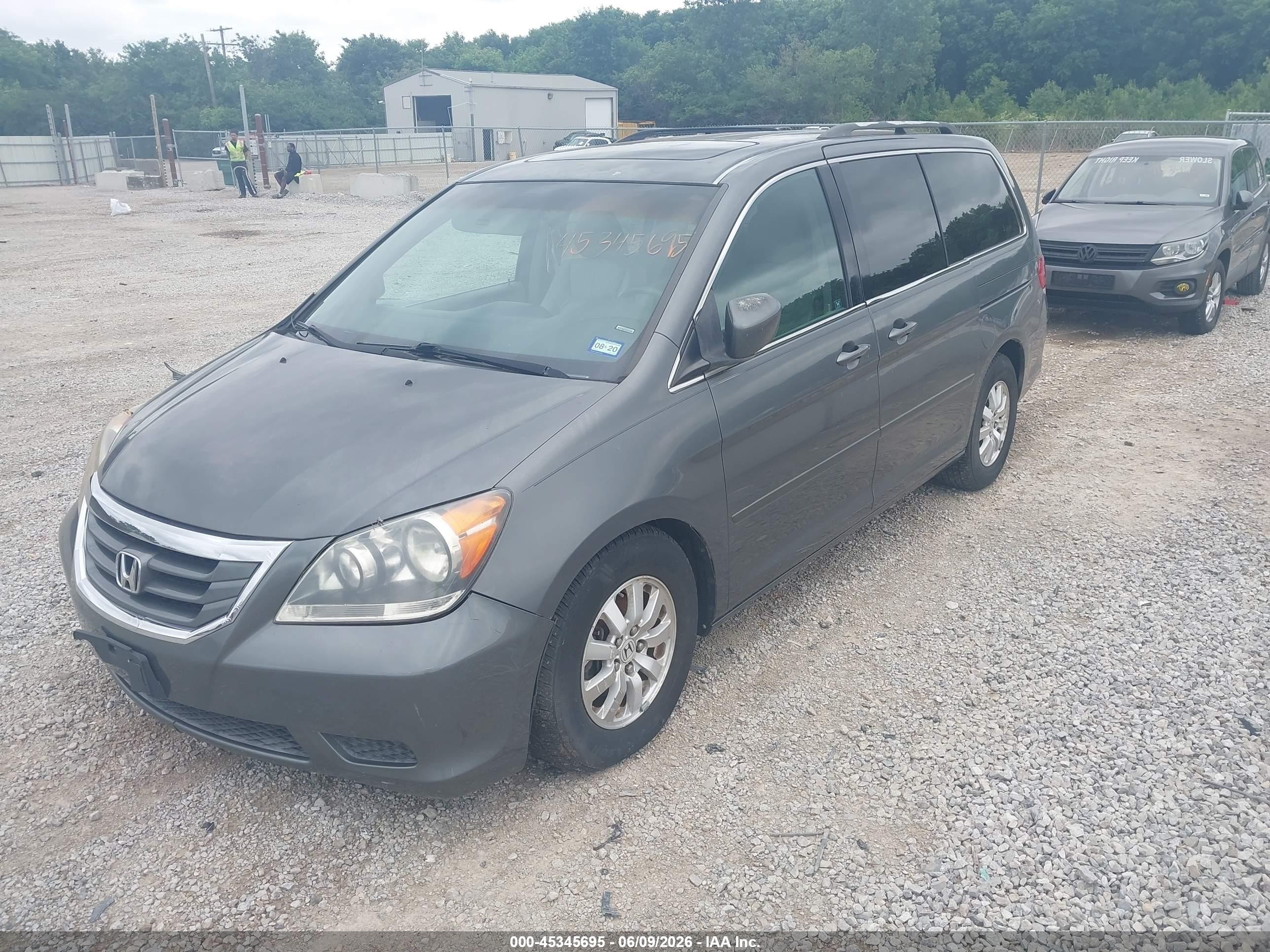 2008 Honda Odyssey Ex-l Tan vin: 5FNRL38728B407056