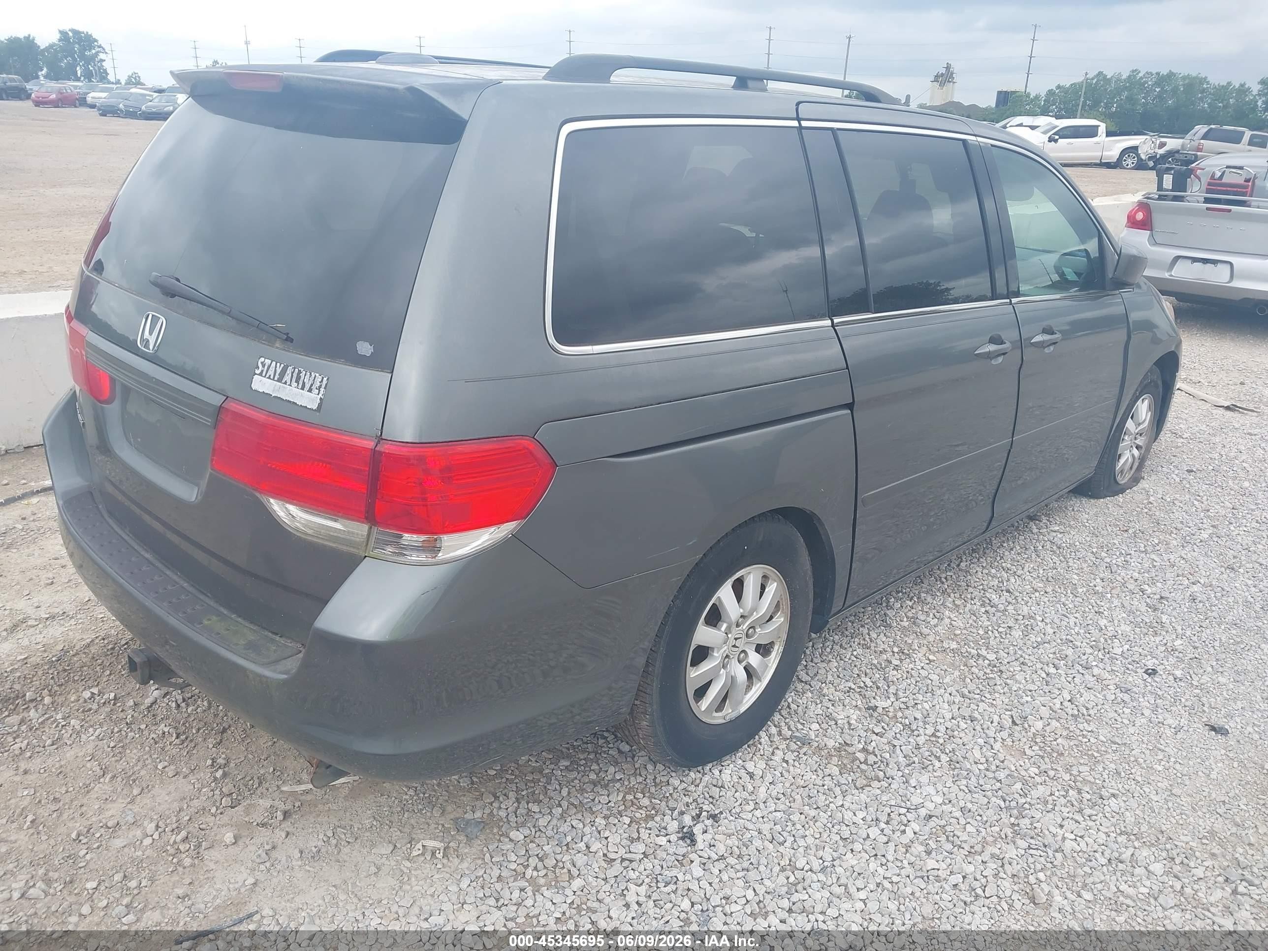 2008 Honda Odyssey Ex-l Tan vin: 5FNRL38728B407056