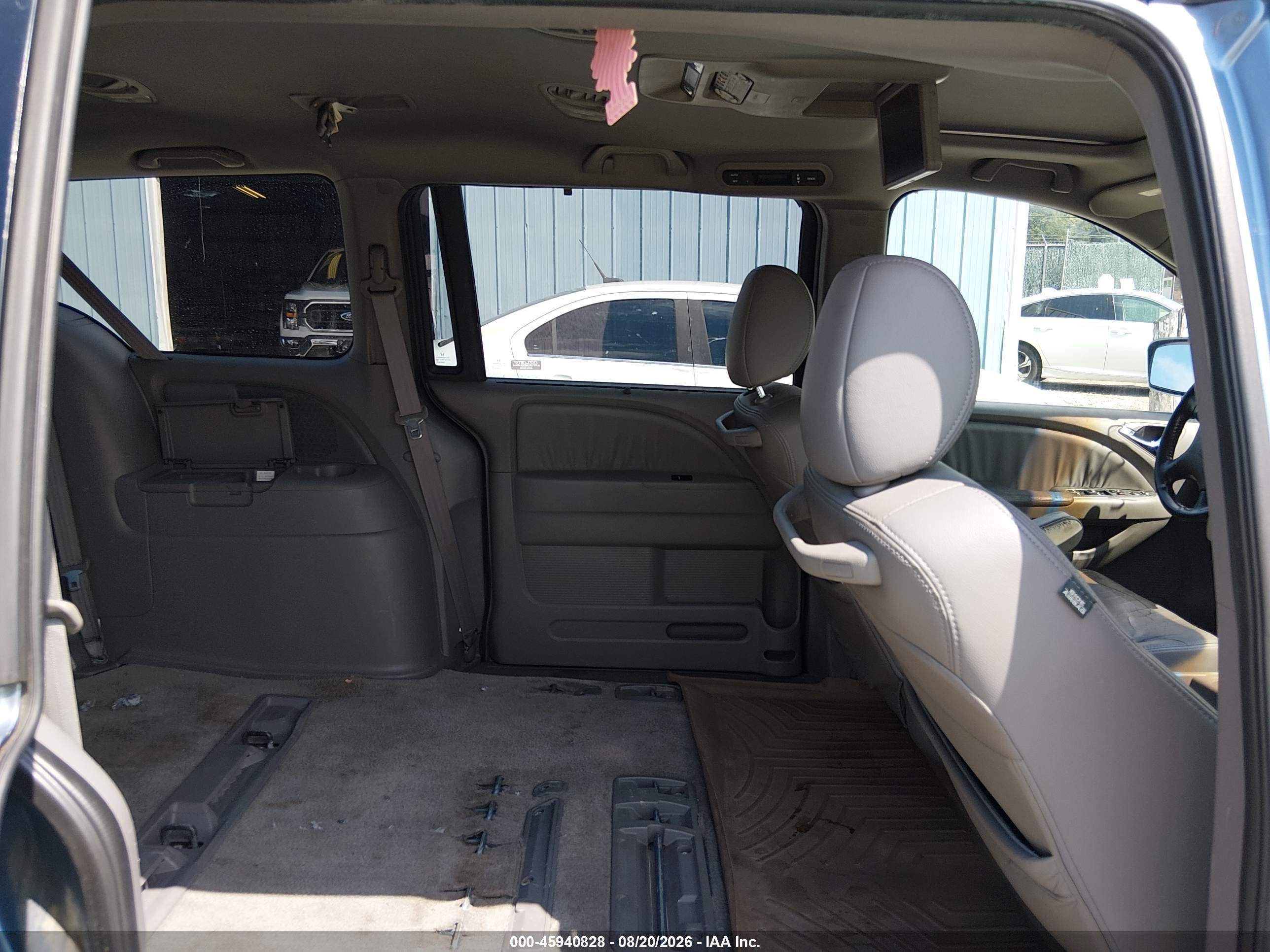 2009 Honda Odyssey Ex-l Blue vin: 5FNRL38729B004356