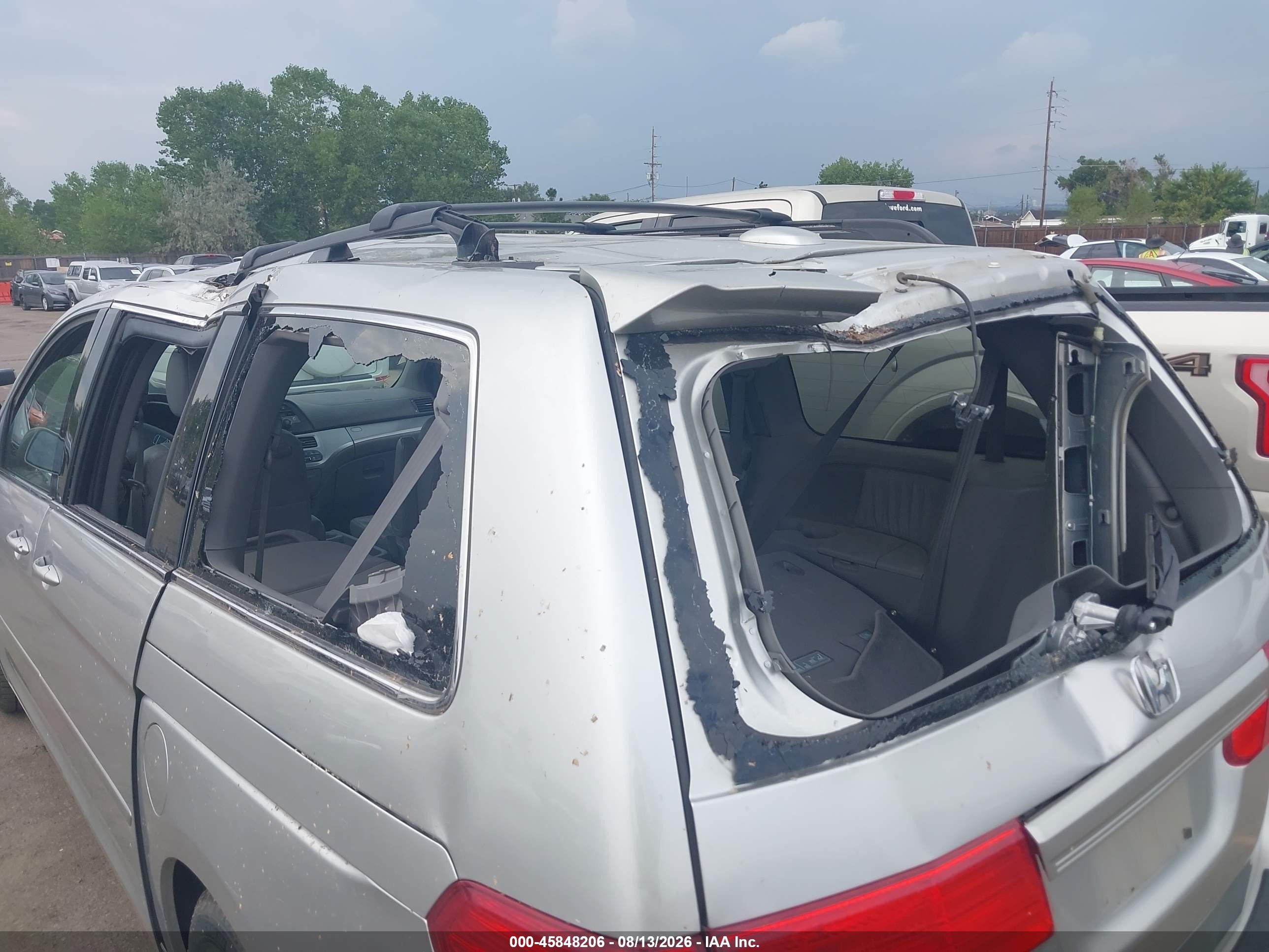 2009 Honda Odyssey Ex-l Silver vin: 5FNRL38729B013669