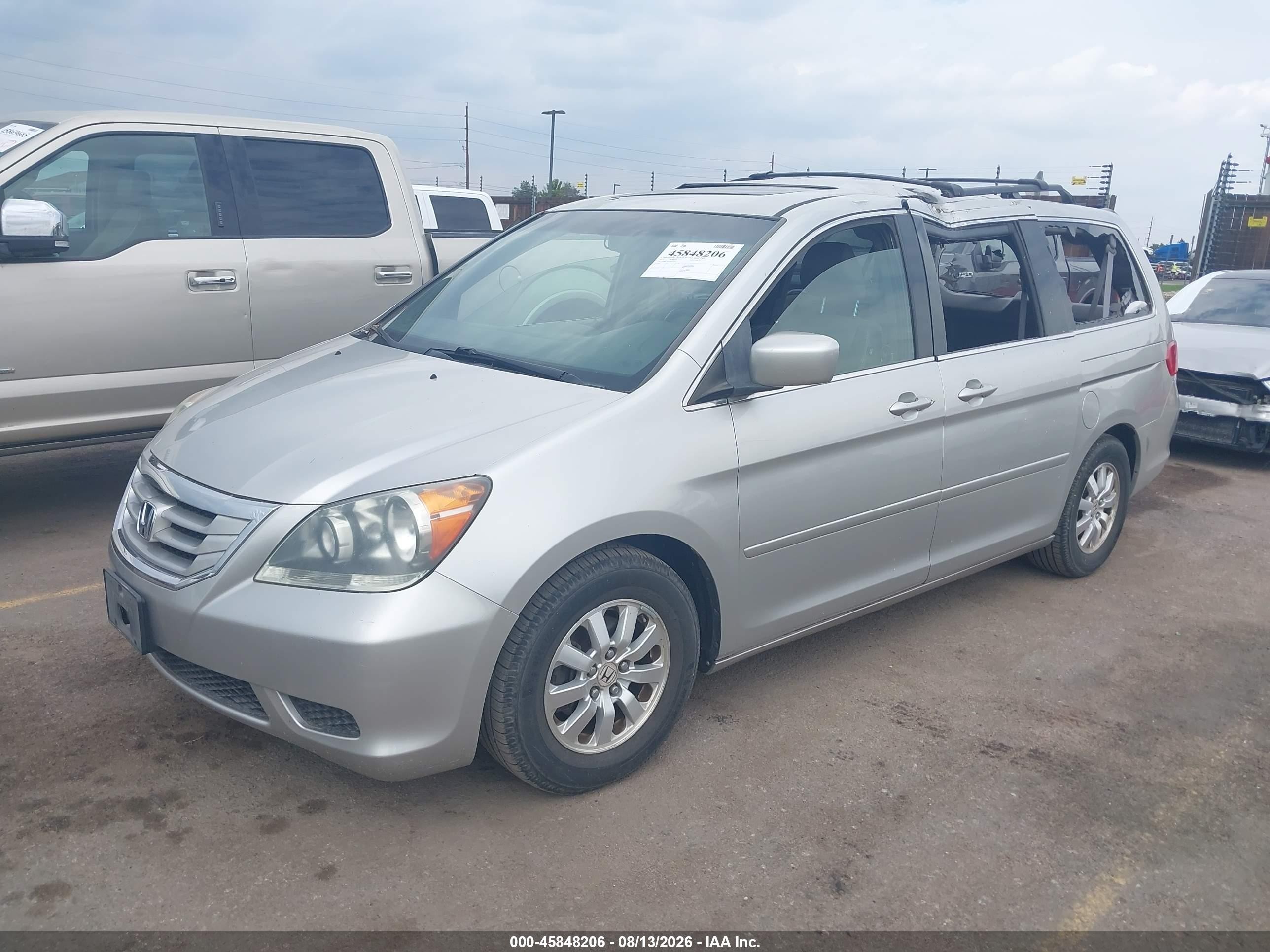 2009 Honda Odyssey Ex-l Silver vin: 5FNRL38729B013669