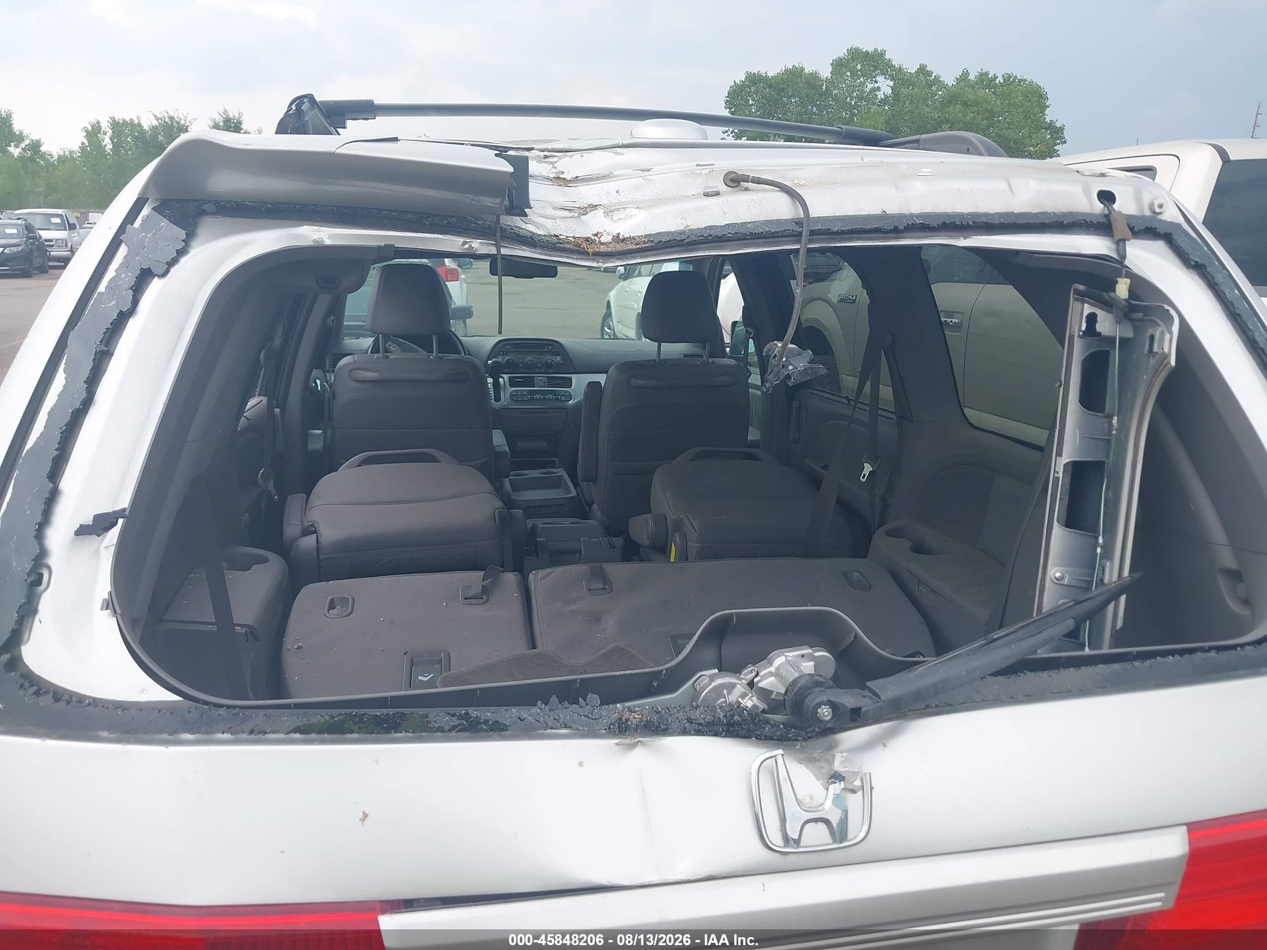 2009 Honda Odyssey Ex-l Silver vin: 5FNRL38729B013669