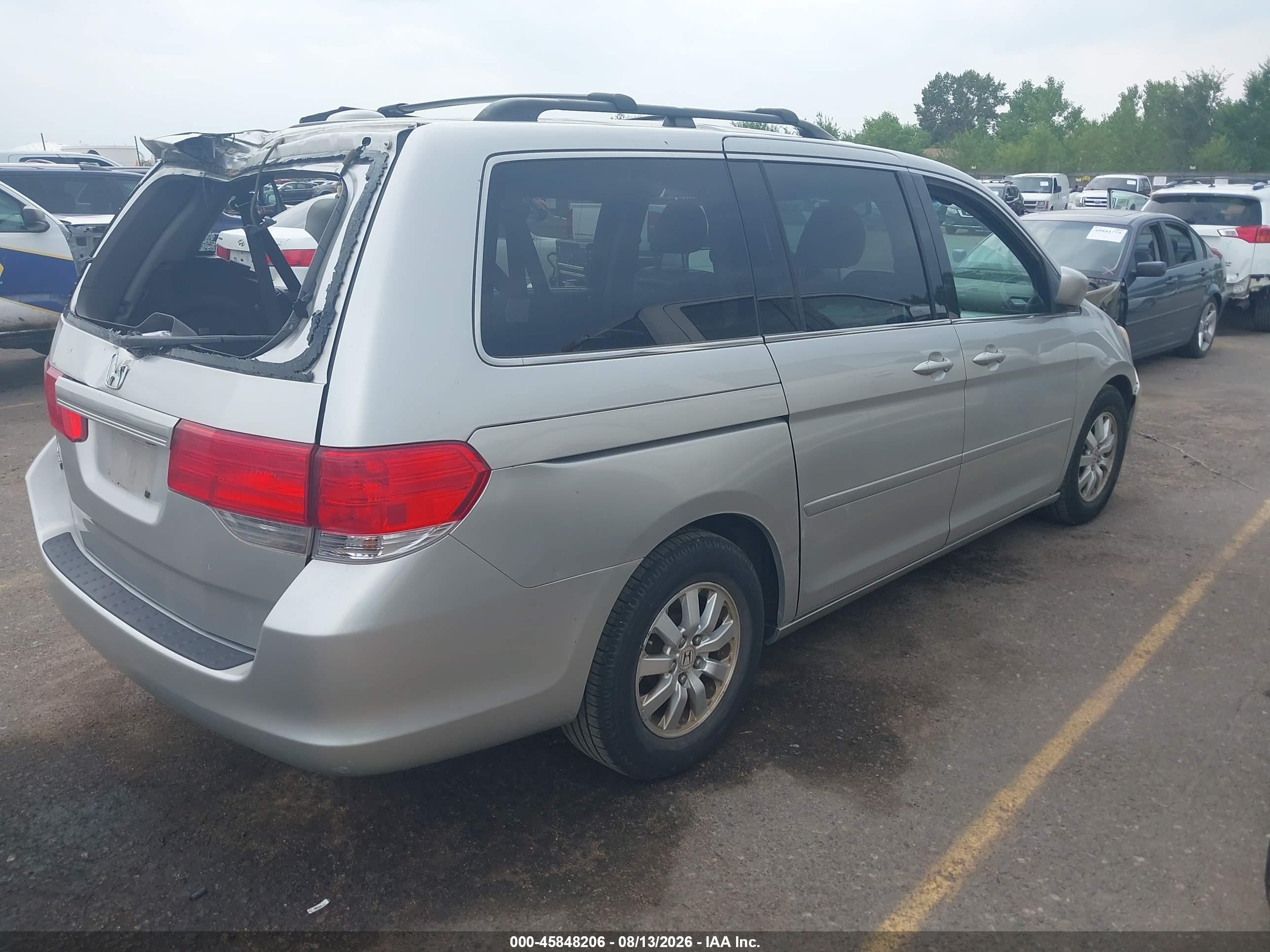 2009 Honda Odyssey Ex-l Silver vin: 5FNRL38729B013669