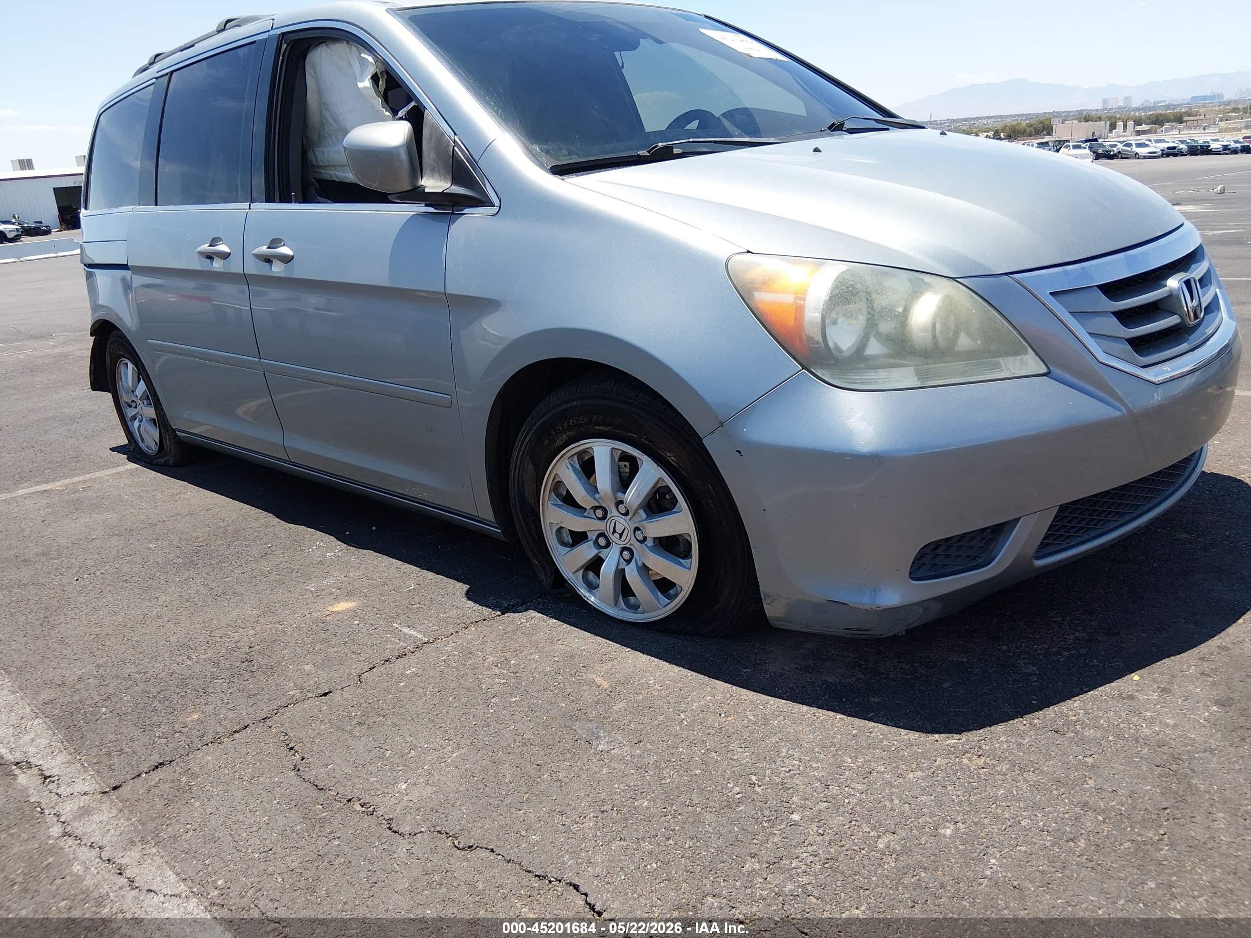 2009 Honda Odyssey Ex-l Silver vin: 5FNRL38729B026180