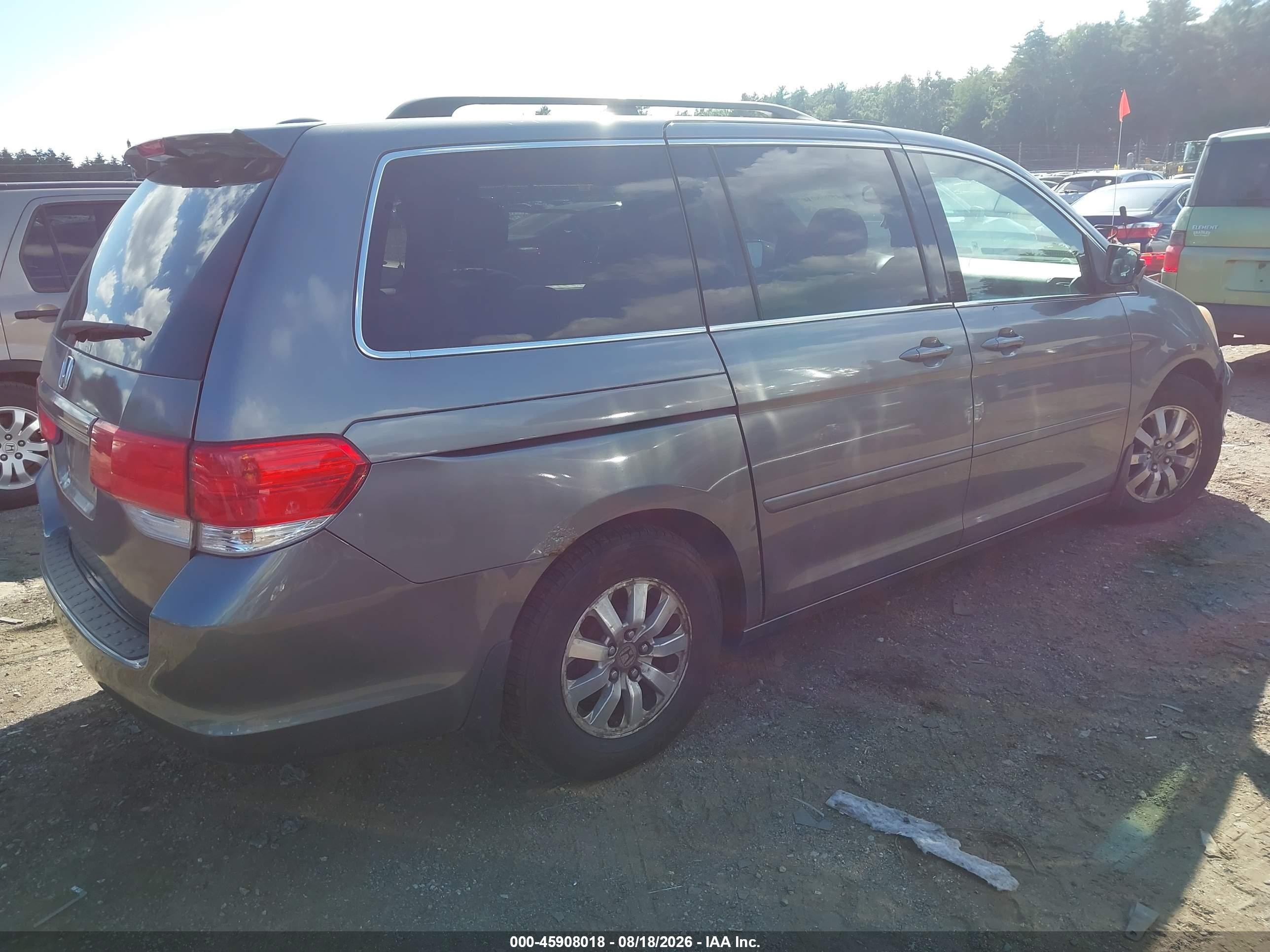 2009 Honda Odyssey Ex-l Gray vin: 5FNRL38729B030424