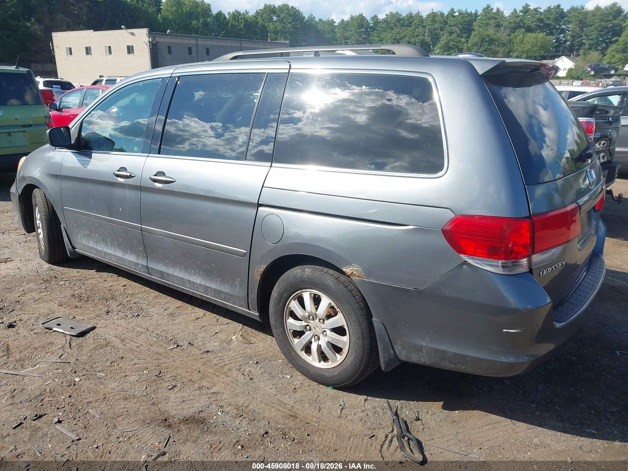 2009 Honda Odyssey Ex-l Gray vin: 5FNRL38729B030424