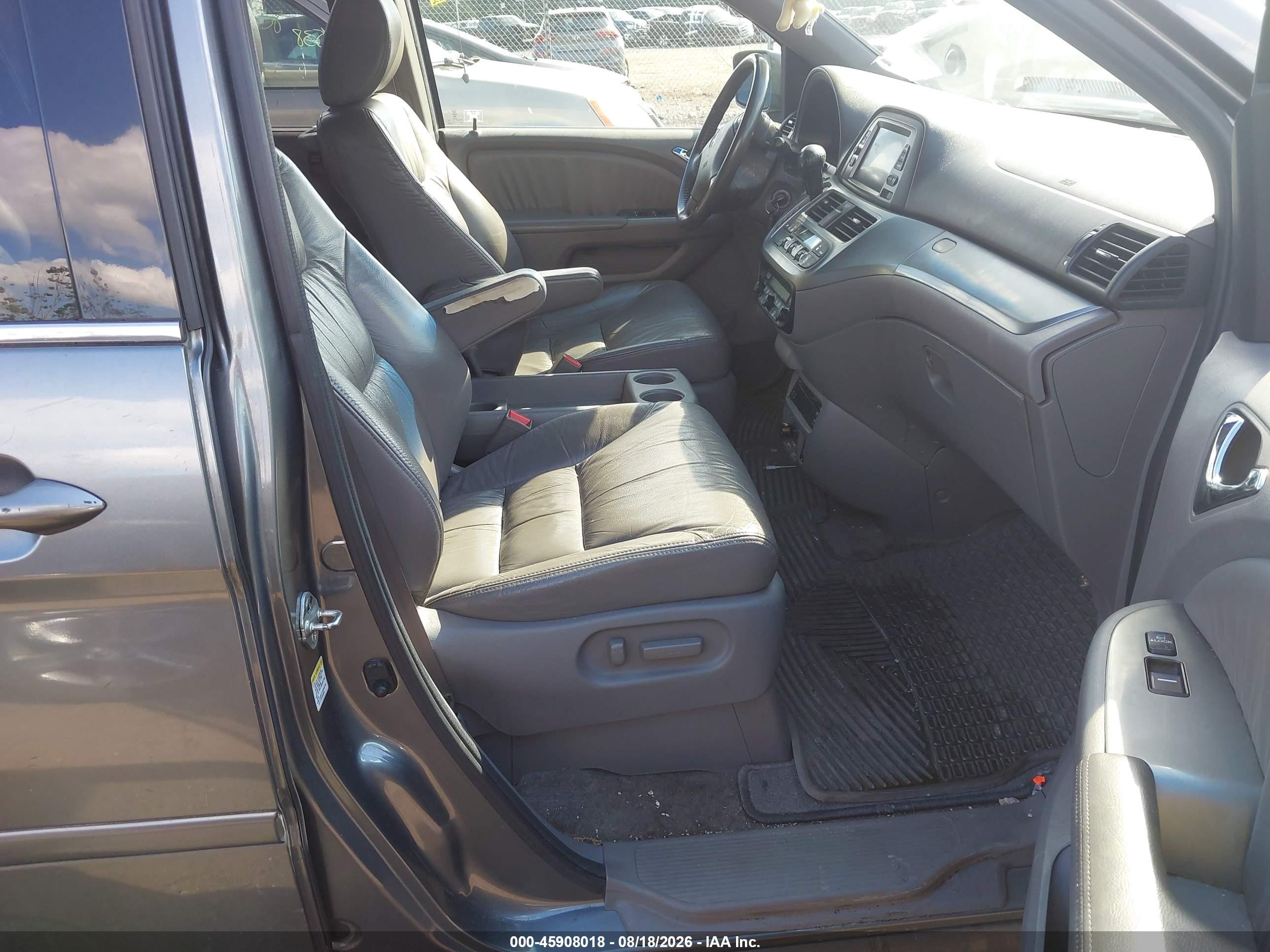 2009 Honda Odyssey Ex-l Gray vin: 5FNRL38729B030424