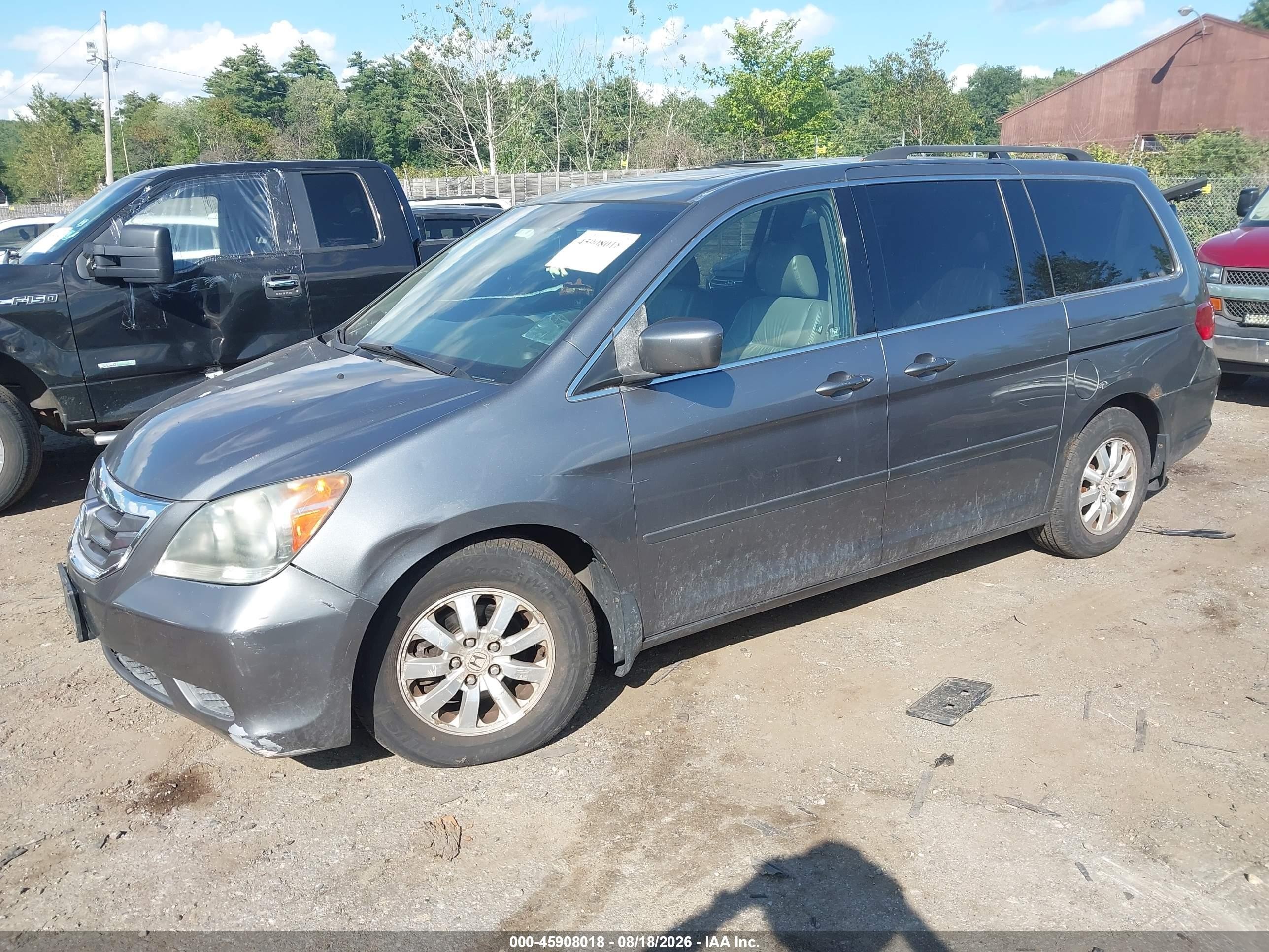 2009 Honda Odyssey Ex-l Gray vin: 5FNRL38729B030424