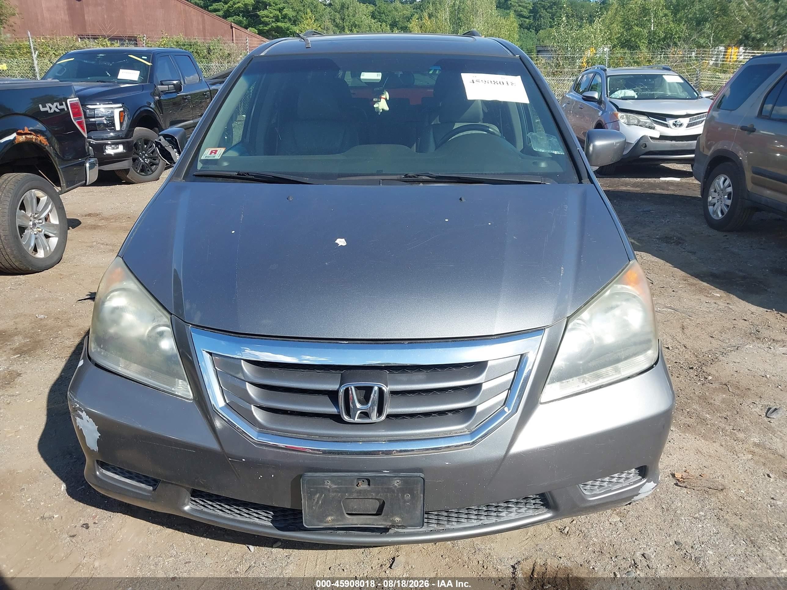 2009 Honda Odyssey Ex-l Gray vin: 5FNRL38729B030424