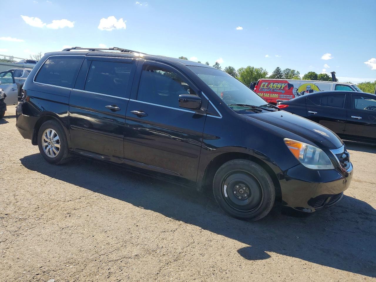 2009 Honda Odyssey Exl Black vin: 5FNRL38729B055002