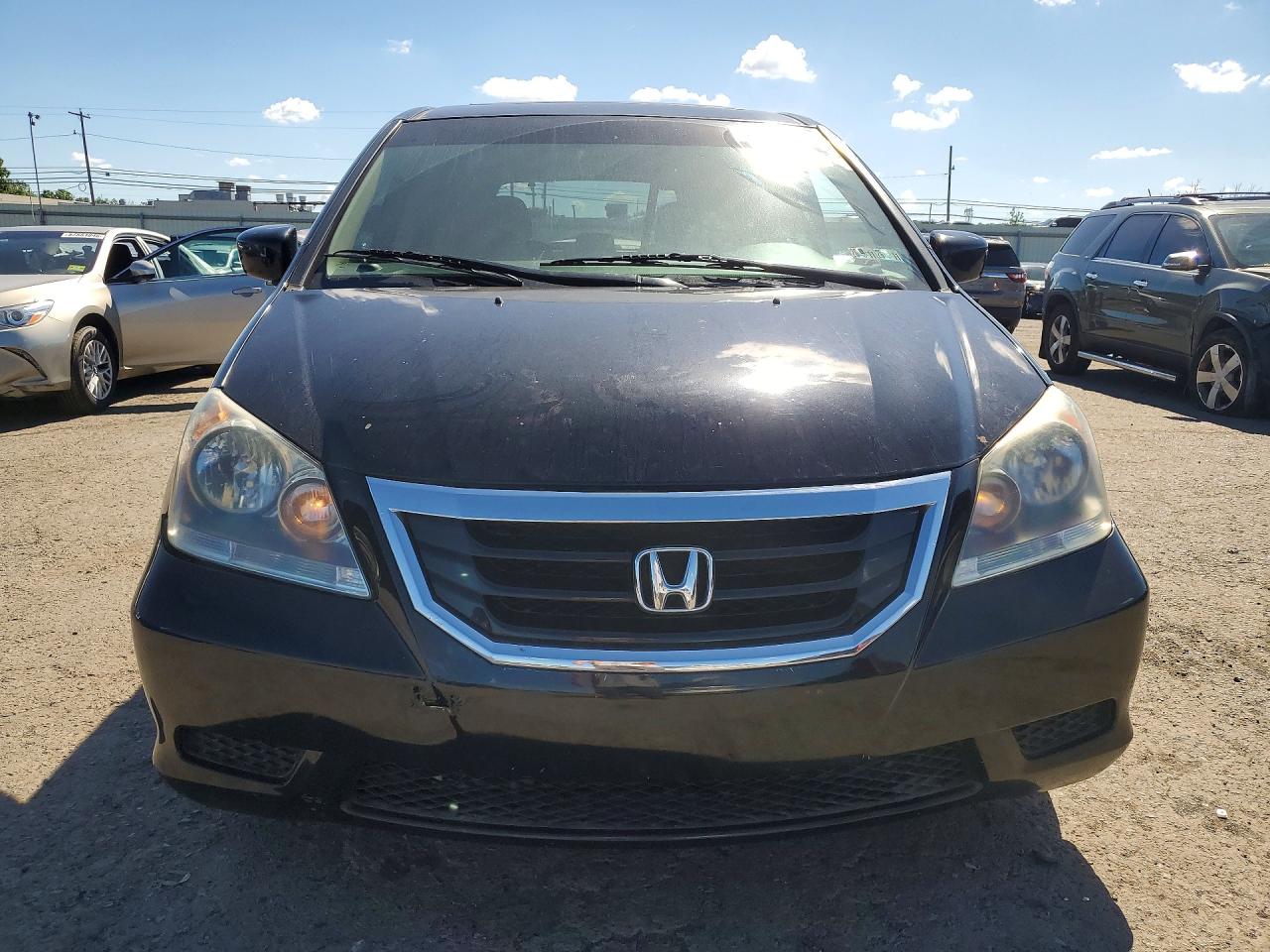 2009 Honda Odyssey Exl Black vin: 5FNRL38729B055002
