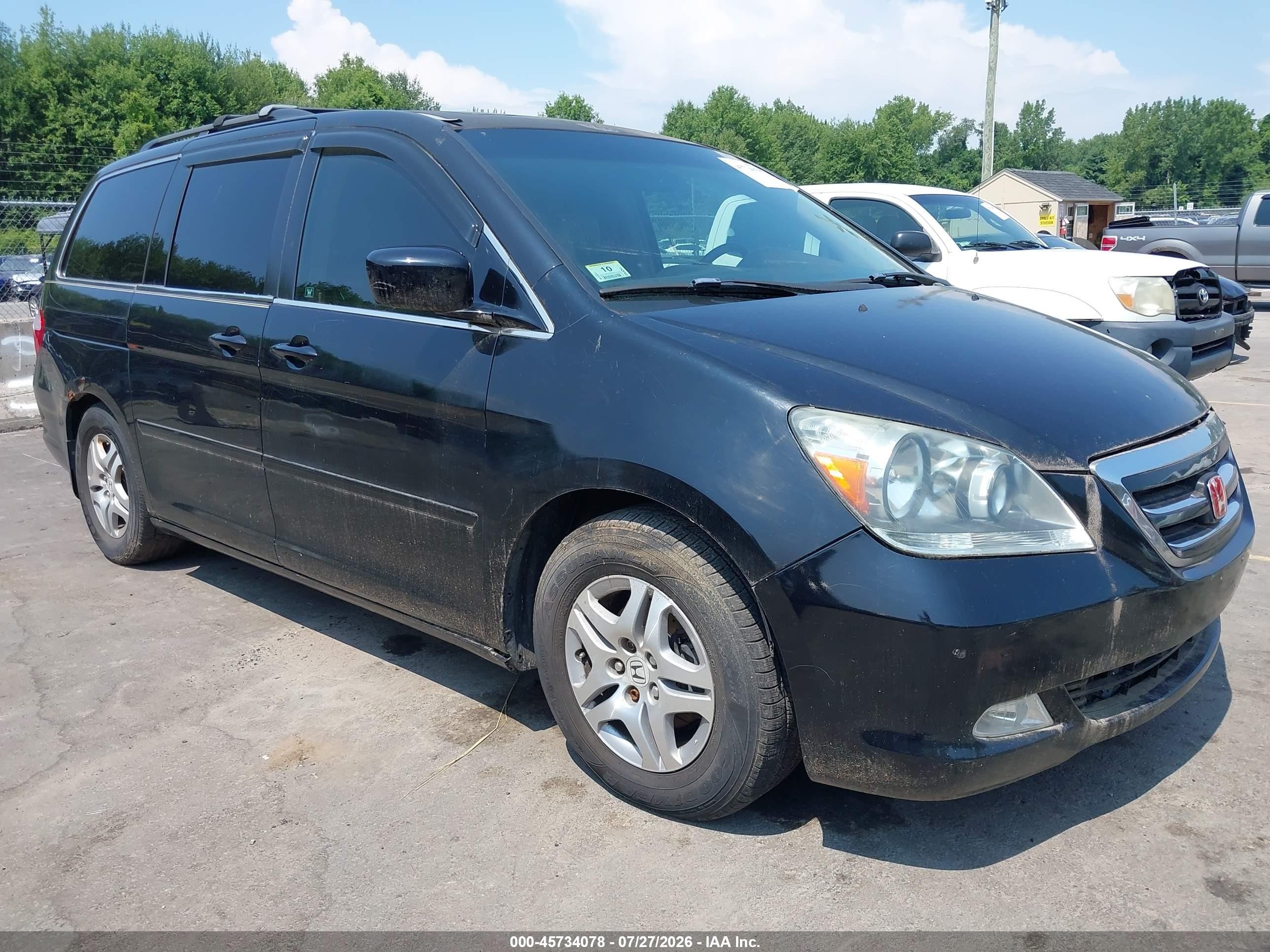 2005 Honda Odyssey Ex-l Black vin: 5FNRL38735B003260