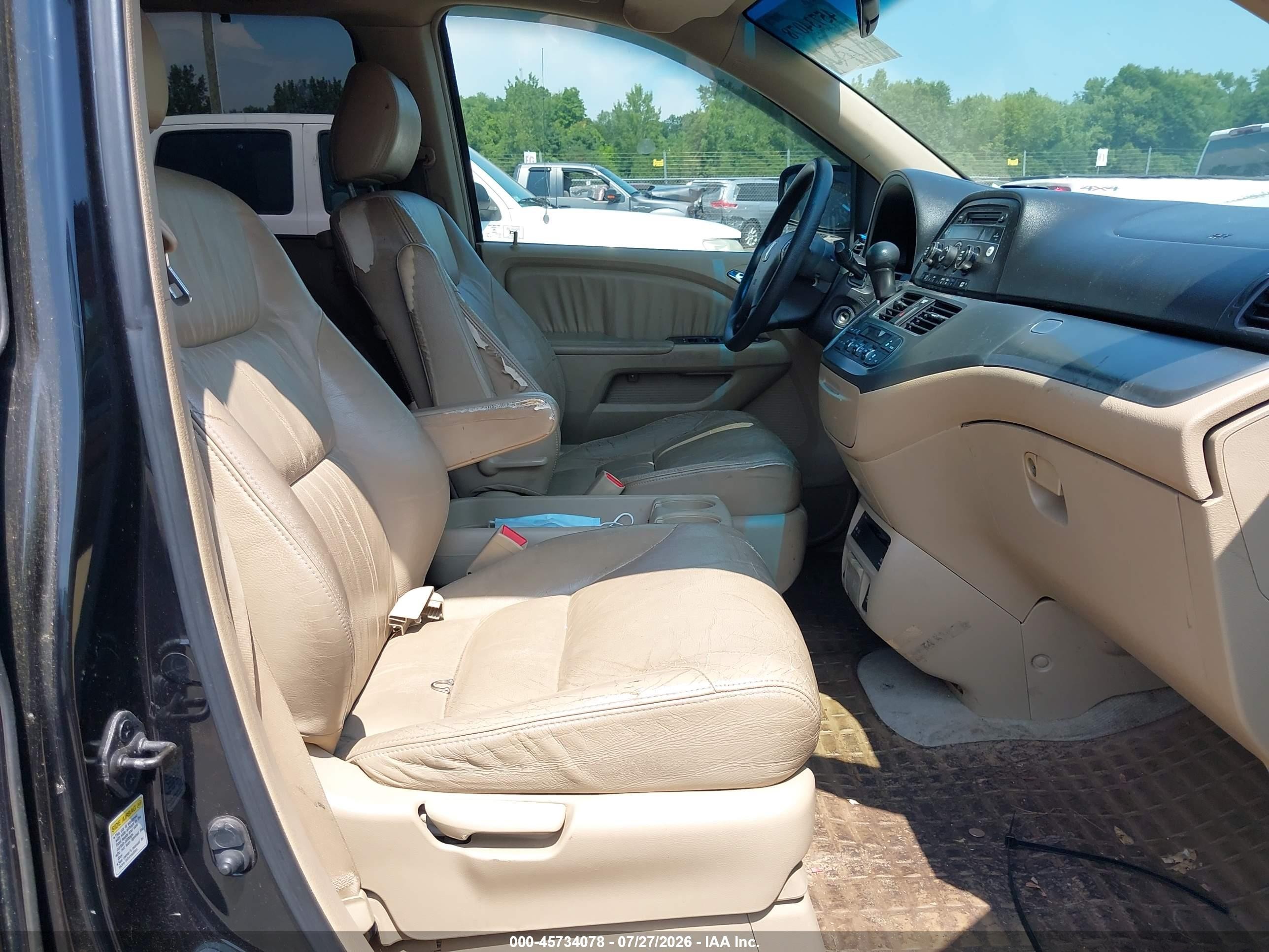 2005 Honda Odyssey Ex-l Черный vin: 5FNRL38735B003260