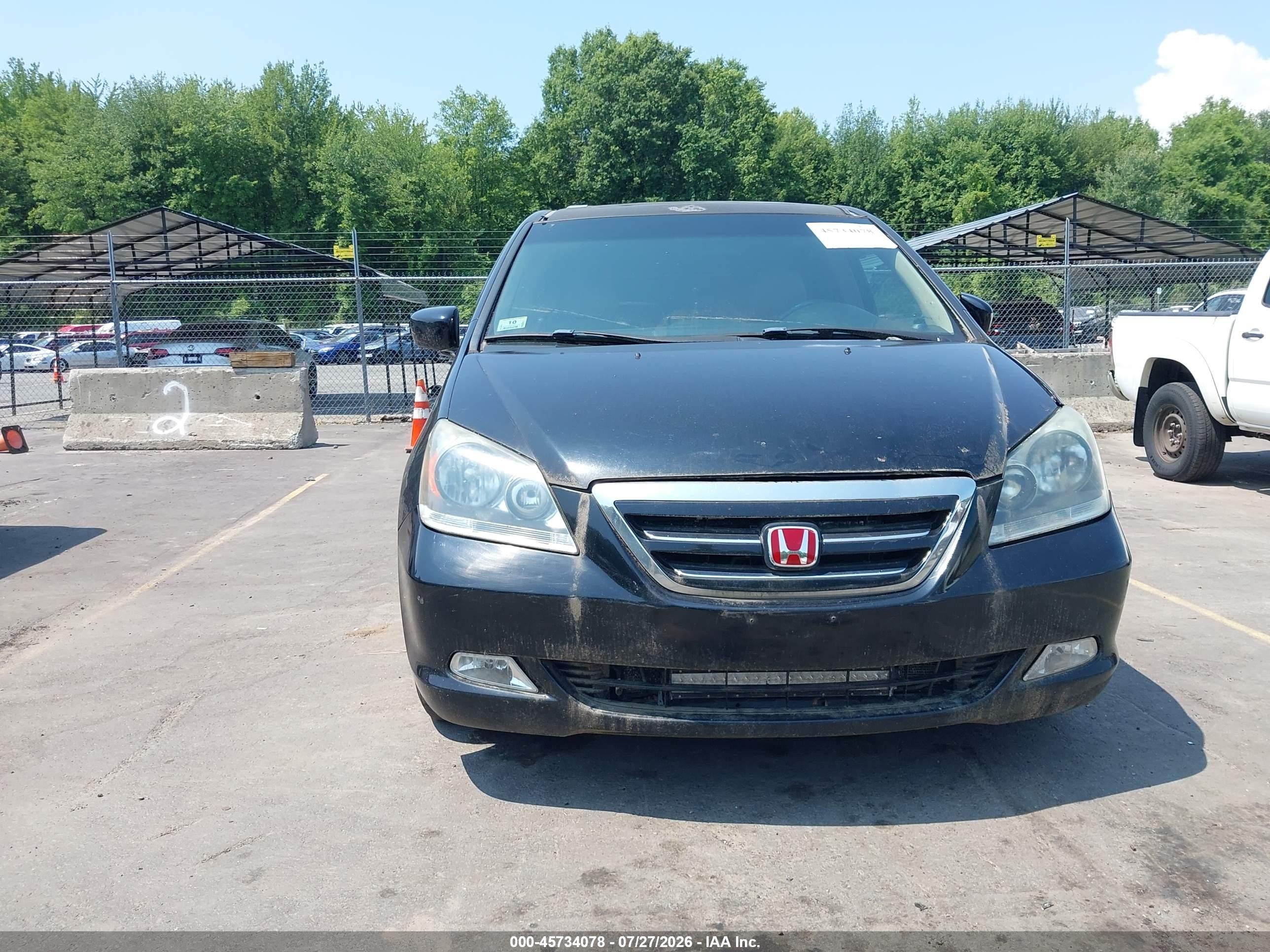 2005 Honda Odyssey Ex-l Черный vin: 5FNRL38735B003260