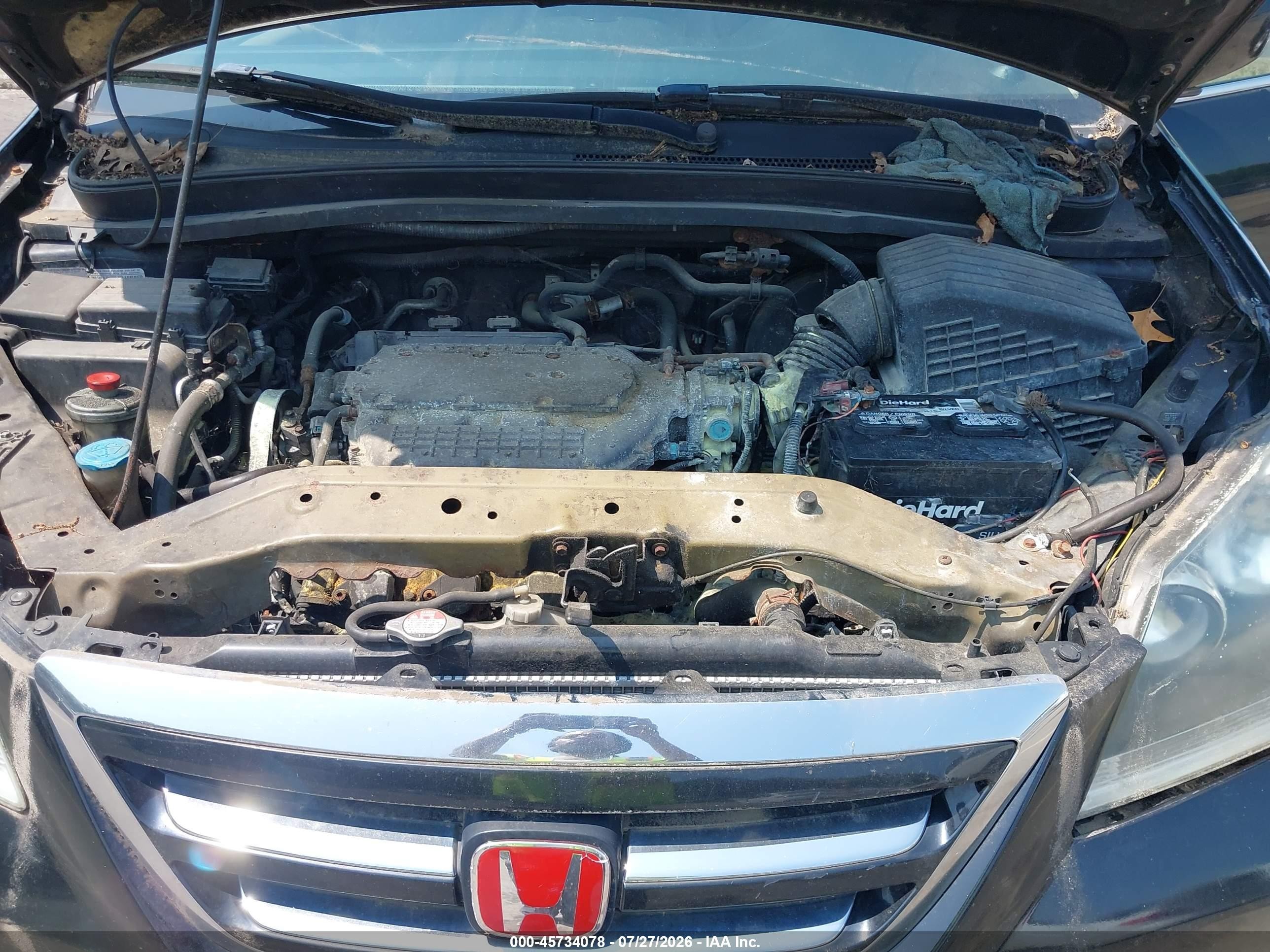 2005 Honda Odyssey Ex-l Черный vin: 5FNRL38735B003260