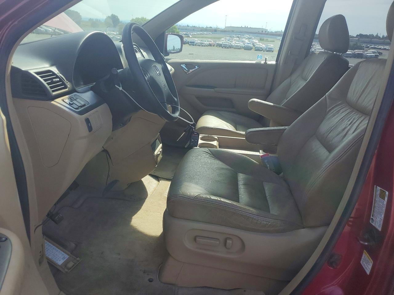 2005 Honda Odyssey Exl Red vin: 5FNRL38735B076922