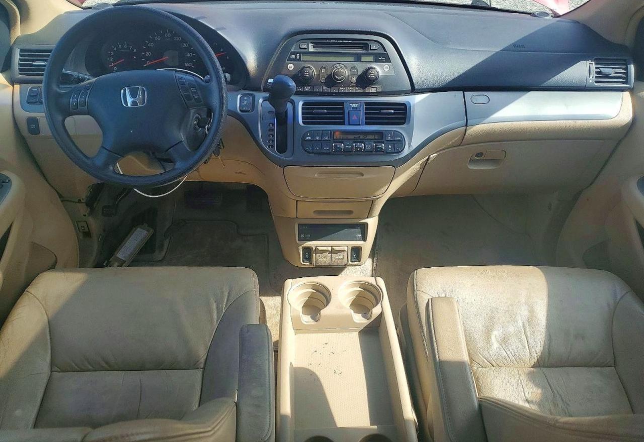 2005 Honda Odyssey Exl Red vin: 5FNRL38735B076922