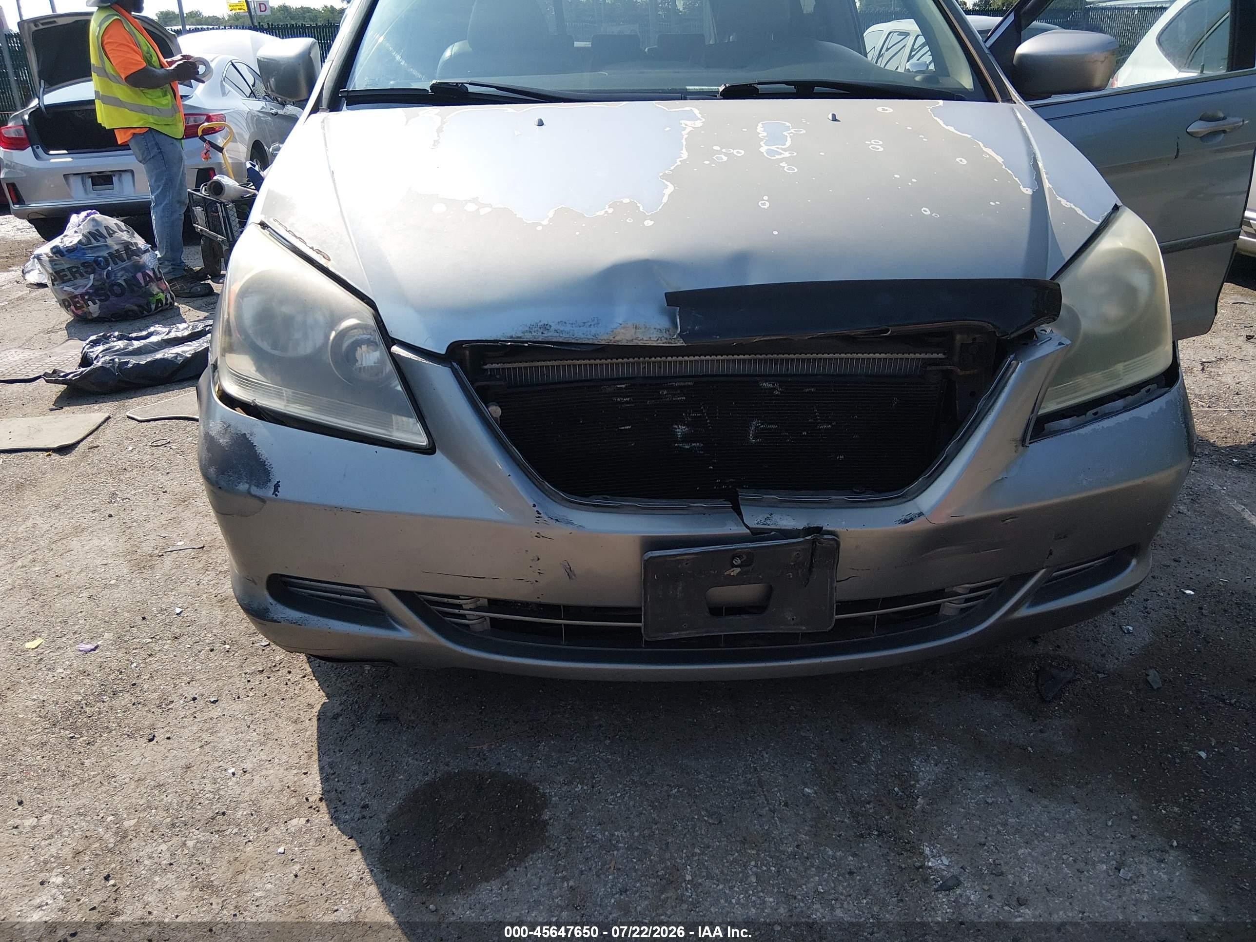 2005 Honda Odyssey Ex-l Gray vin: 5FNRL38735B132891