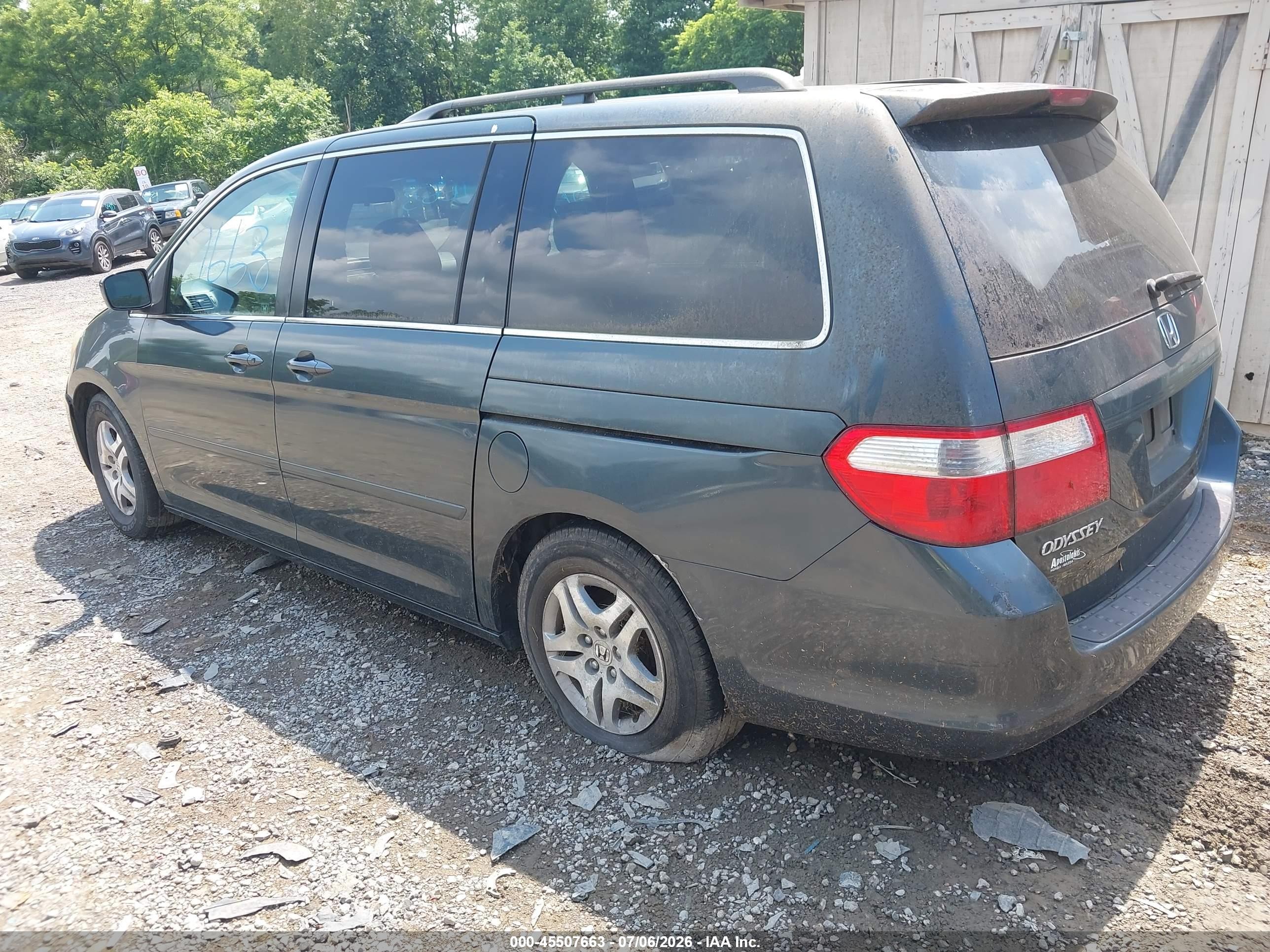 2006 Honda Odyssey Ex-l Gray vin: 5FNRL38736B006032