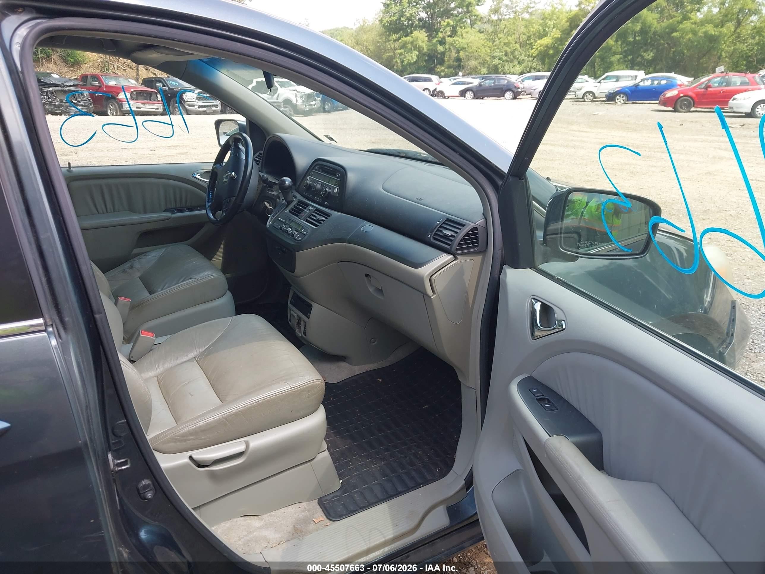 2006 Honda Odyssey Ex-l Gray vin: 5FNRL38736B006032